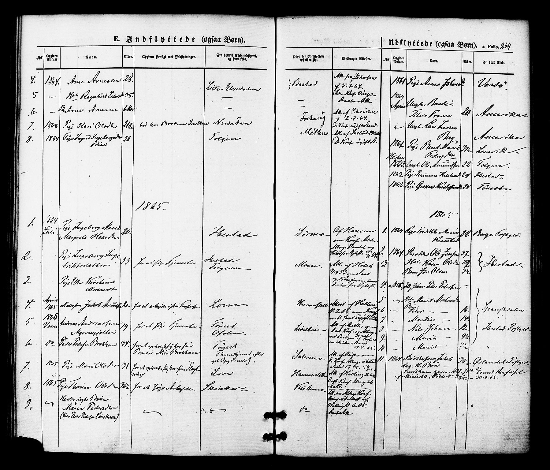 Målselv sokneprestembete, SATØ/S-1311/G/Ga/Gaa/L0008kirke: Parish register (official) no. 8, 1851-1877, p. 264