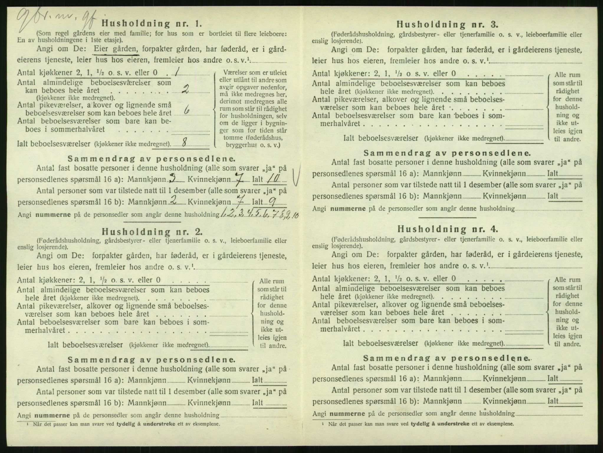 SAT, 1920 census for Hattfjelldal, 1920, p. 357