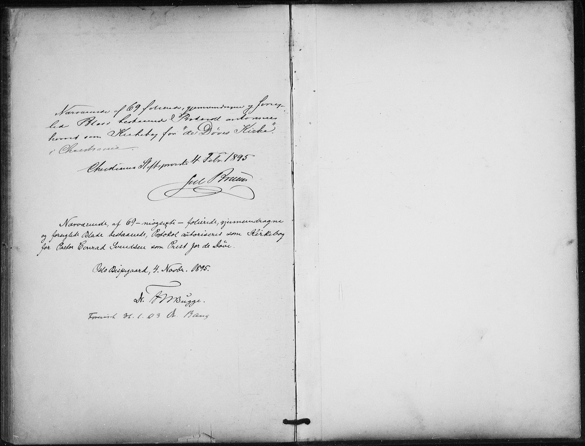 Døves menighet Oslo prestekontor kirkebøker, AV/SAO-A-11064/F/L0001: Parish register (official) no. 1, 1895-1919