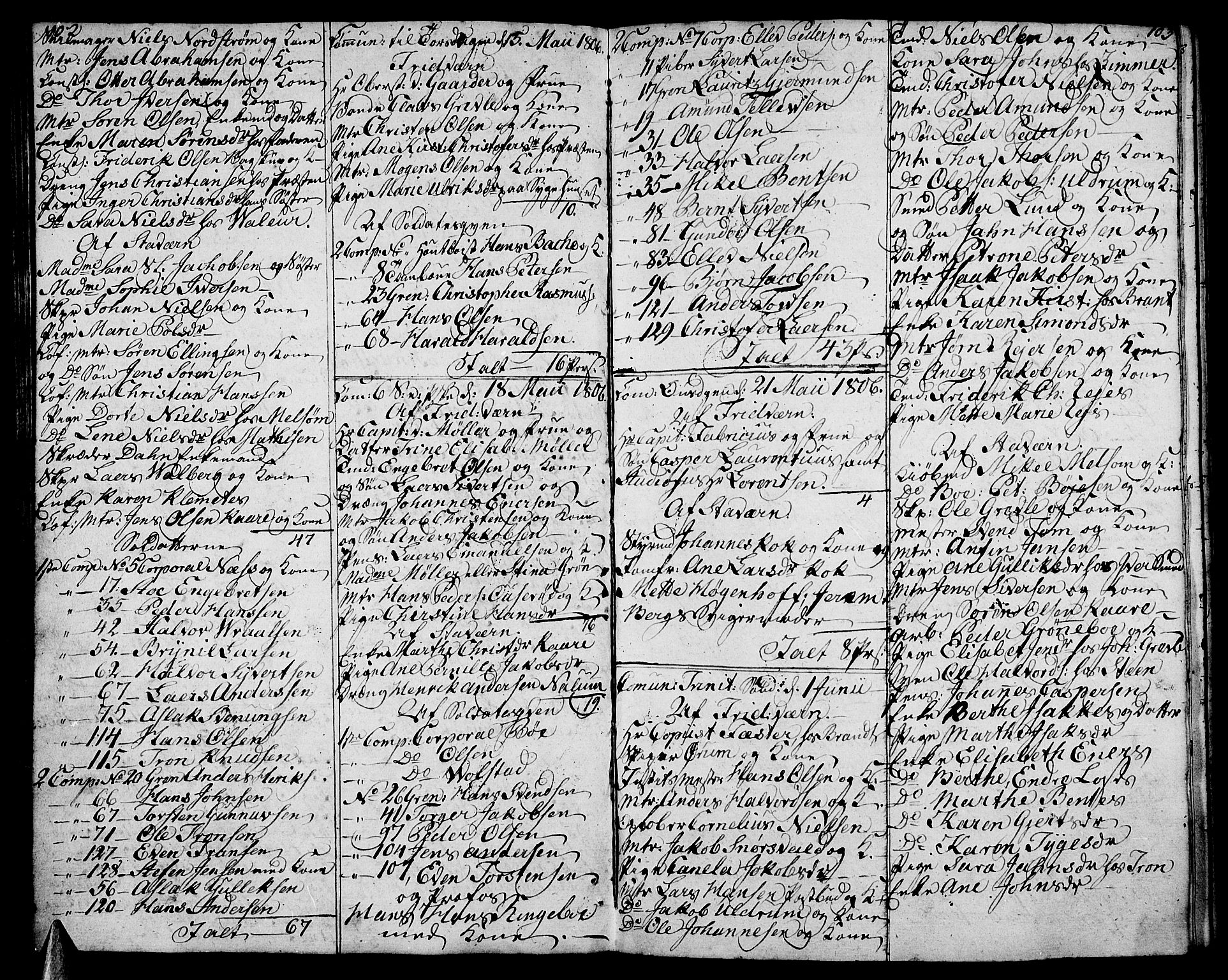 Stavern kirkebøker, AV/SAKO-A-318/F/Fa/L0005: Parish register (official) no. 5, 1800-1816, p. 102-103