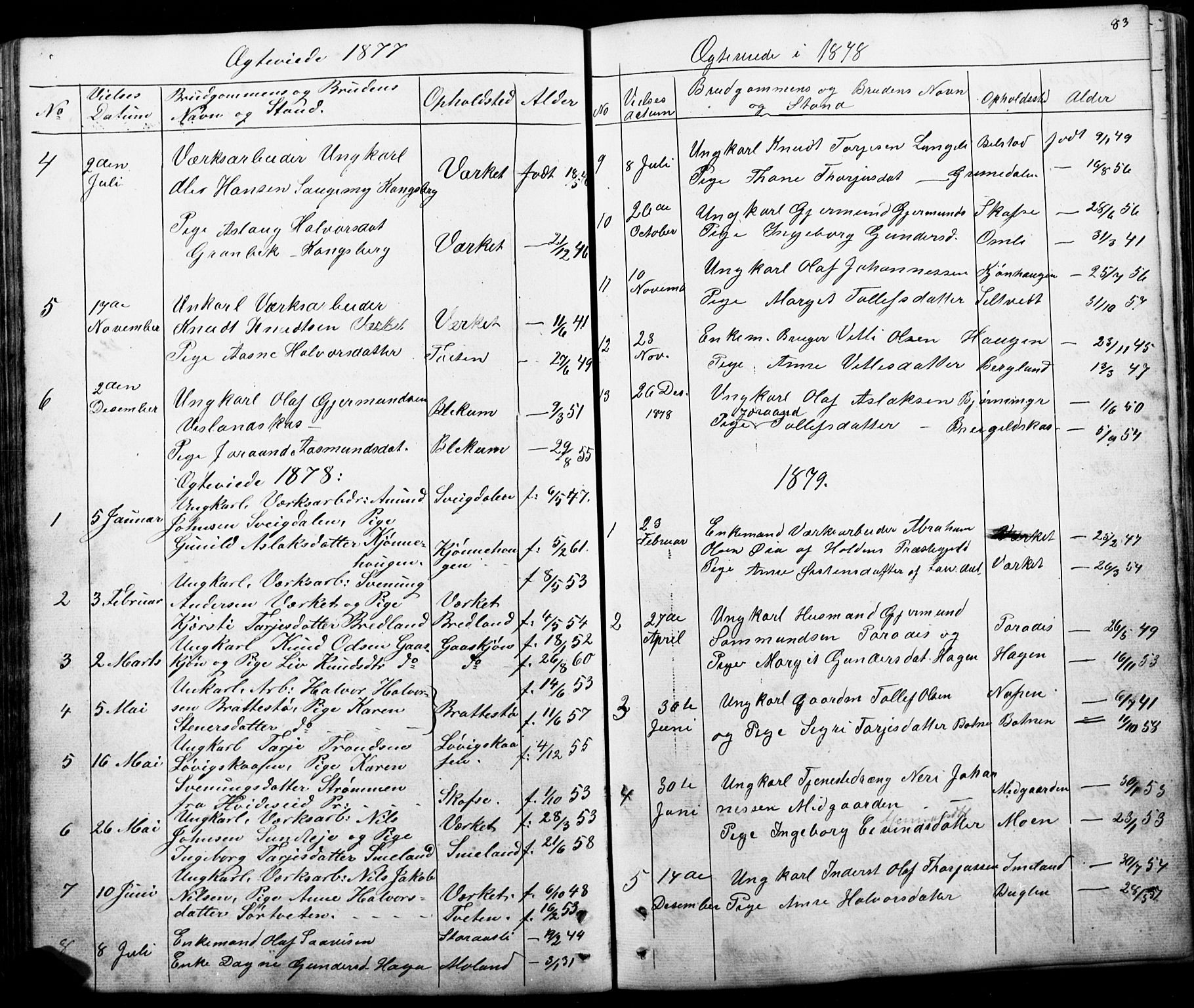 Mo kirkebøker, SAKO/A-286/G/Gb/L0002: Parish register (copy) no. II 2, 1851-1890, p. 83