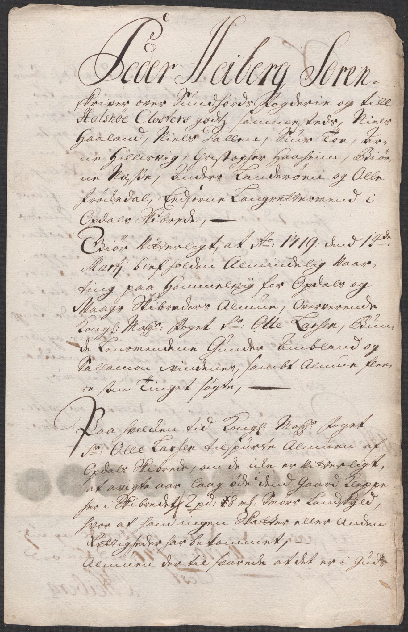 Rentekammeret inntil 1814, Reviderte regnskaper, Fogderegnskap, RA/EA-4092/R48/L2996: Fogderegnskap Sunnhordland og Hardanger, 1718, p. 6