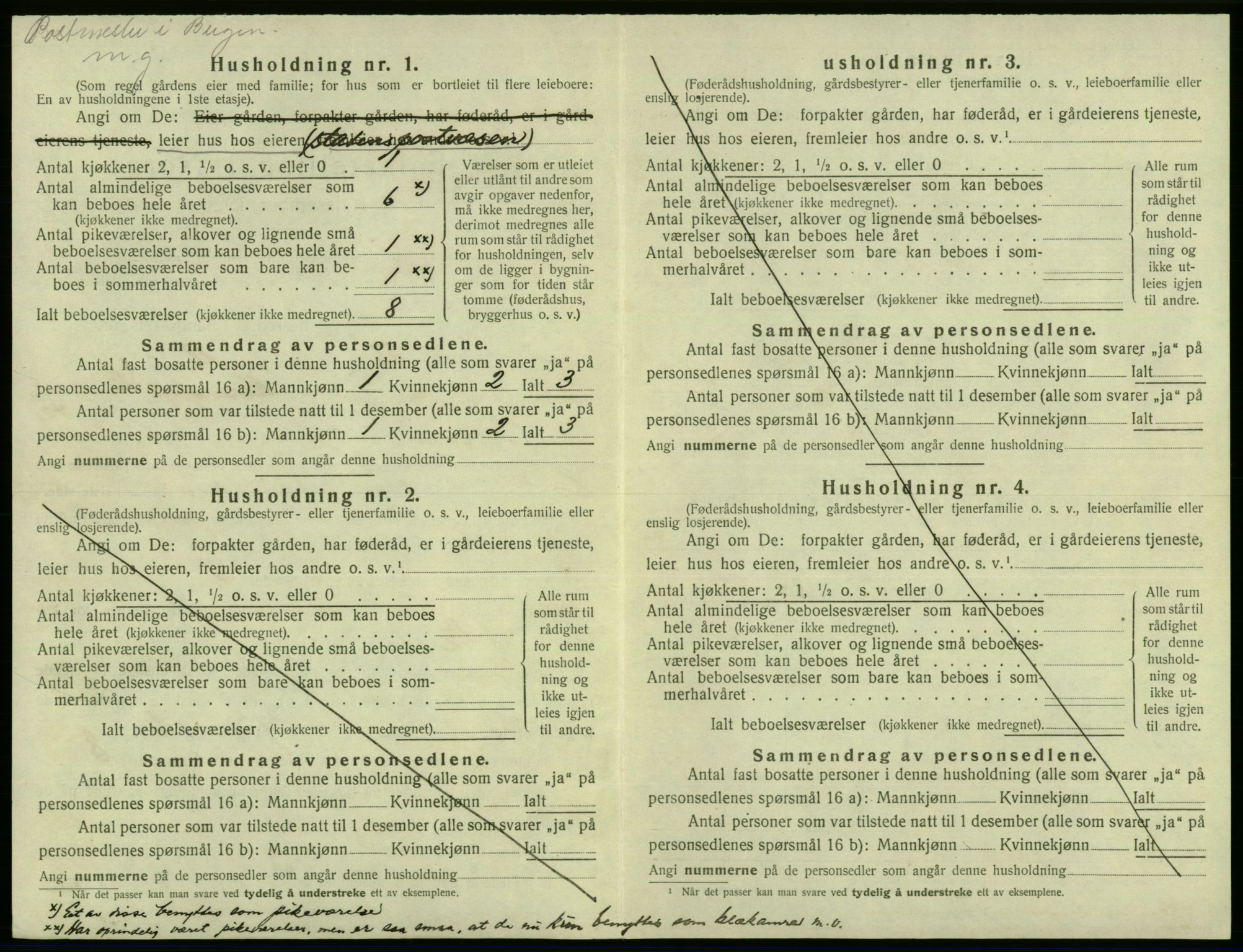 SAB, 1920 census for Laksevåg, 1920, p. 294