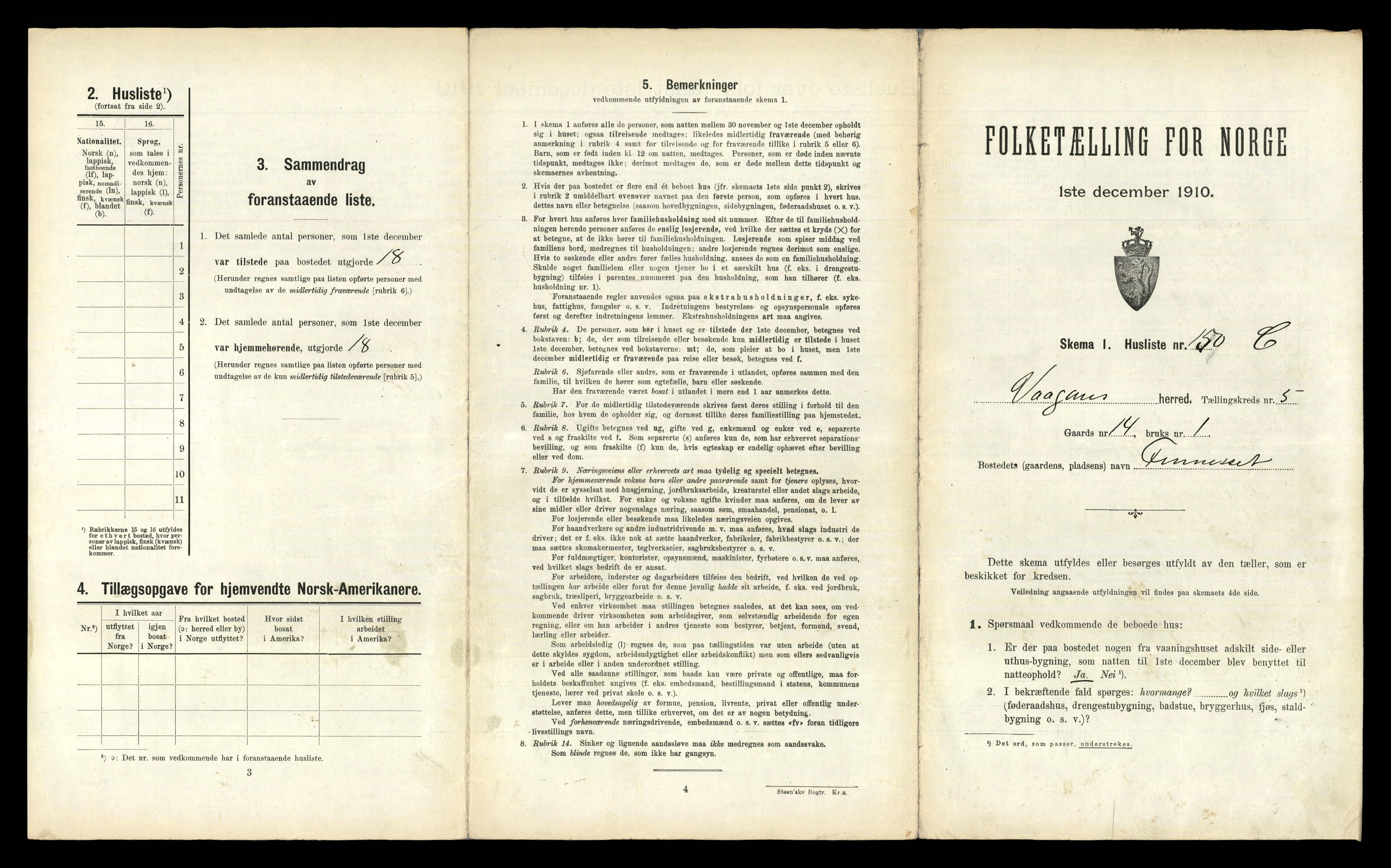 RA, 1910 census for Vågan, 1910, p. 747