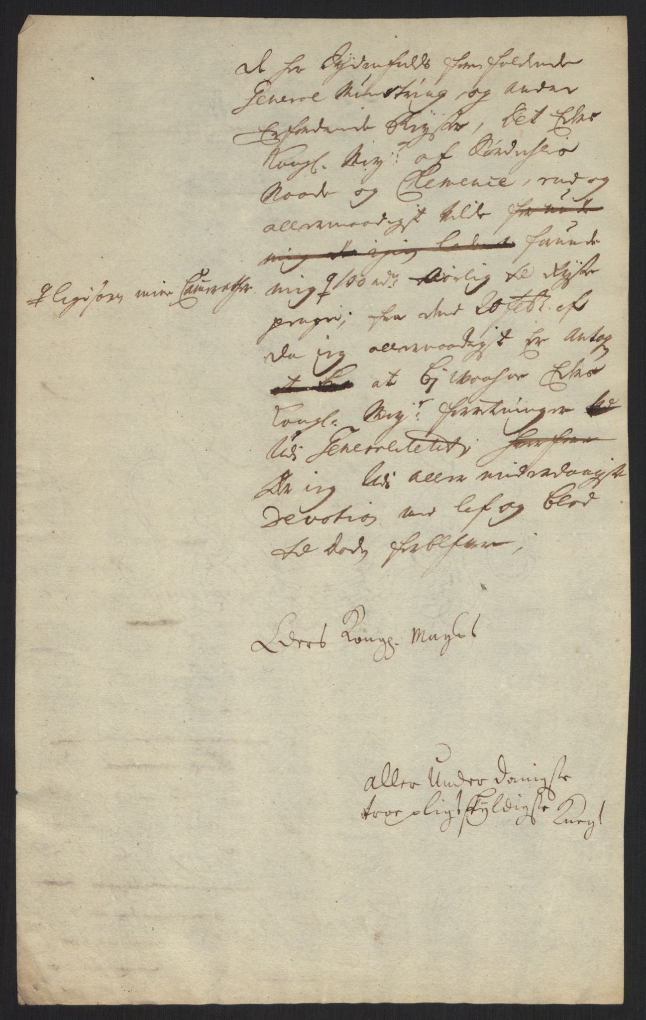 Kommanderende general (KG I) med Det norske krigsdirektorium, AV/RA-EA-5419/B/L0013: Kommanderende generals konsepter, 1730-1733, p. 4