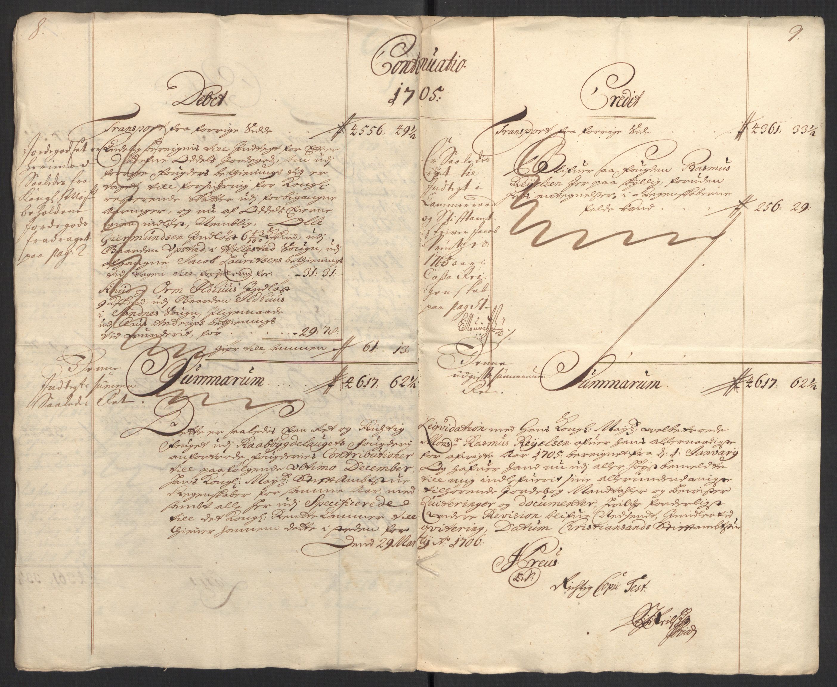 Rentekammeret inntil 1814, Reviderte regnskaper, Fogderegnskap, AV/RA-EA-4092/R40/L2447: Fogderegnskap Råbyggelag, 1703-1705, p. 346