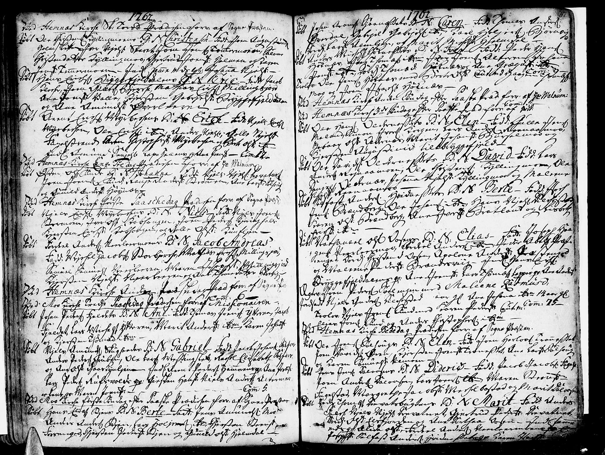 Ministerialprotokoller, klokkerbøker og fødselsregistre - Nordland, SAT/A-1459/825/L0348: Parish register (official) no. 825A04, 1752-1788, p. 117