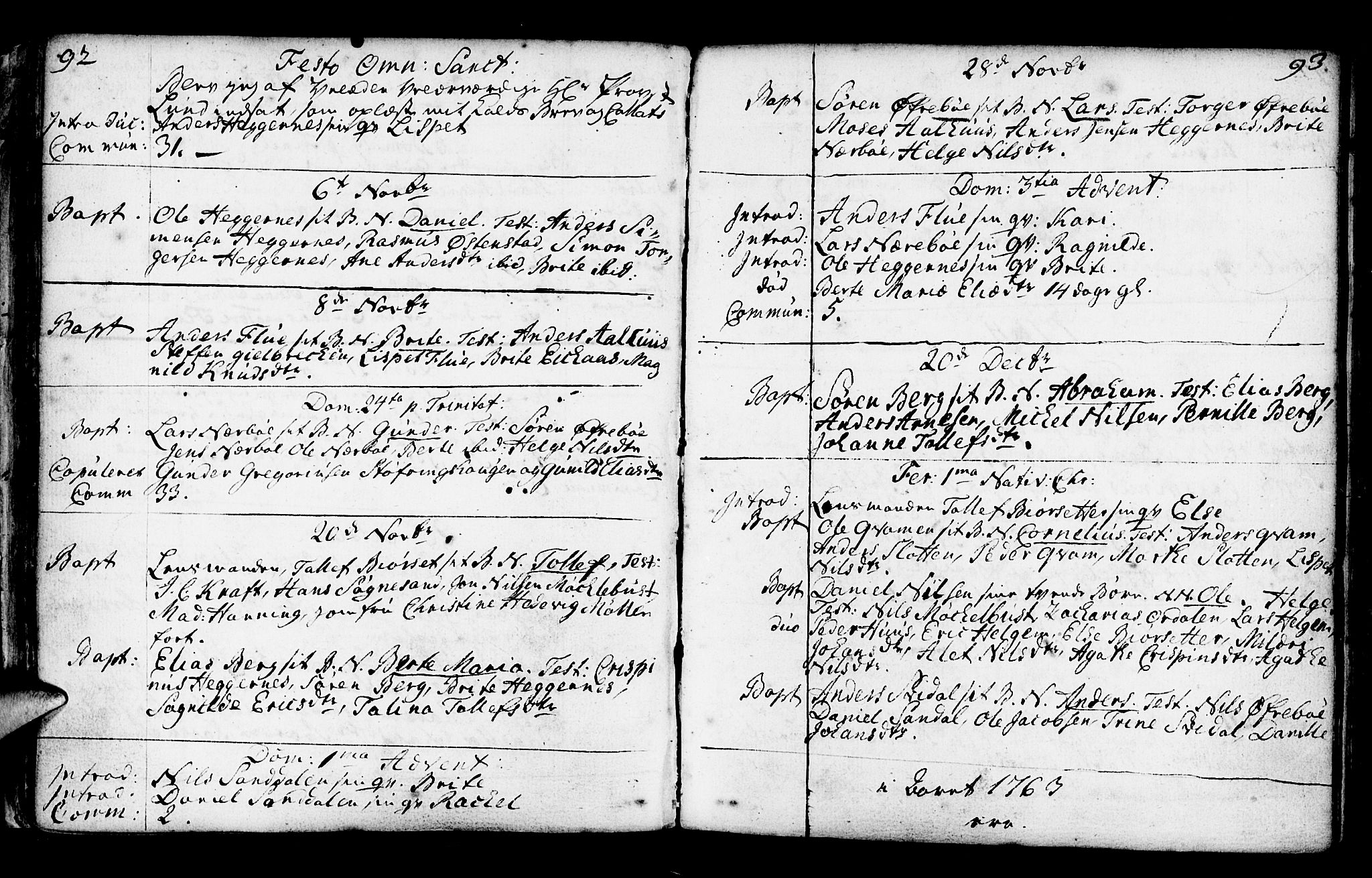 Jølster sokneprestembete, AV/SAB-A-80701/H/Haa/Haaa/L0003: Parish register (official) no. A 3, 1748-1789, p. 92-93