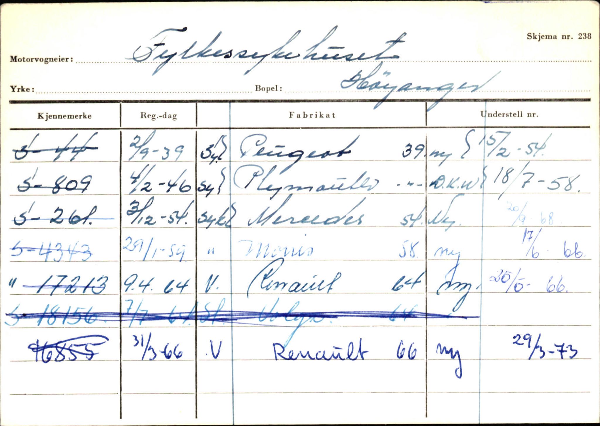 Statens vegvesen, Sogn og Fjordane vegkontor, AV/SAB-A-5301/4/F/L0130: Eigarregister Eid T-Å. Høyanger A-O, 1945-1975, p. 1092