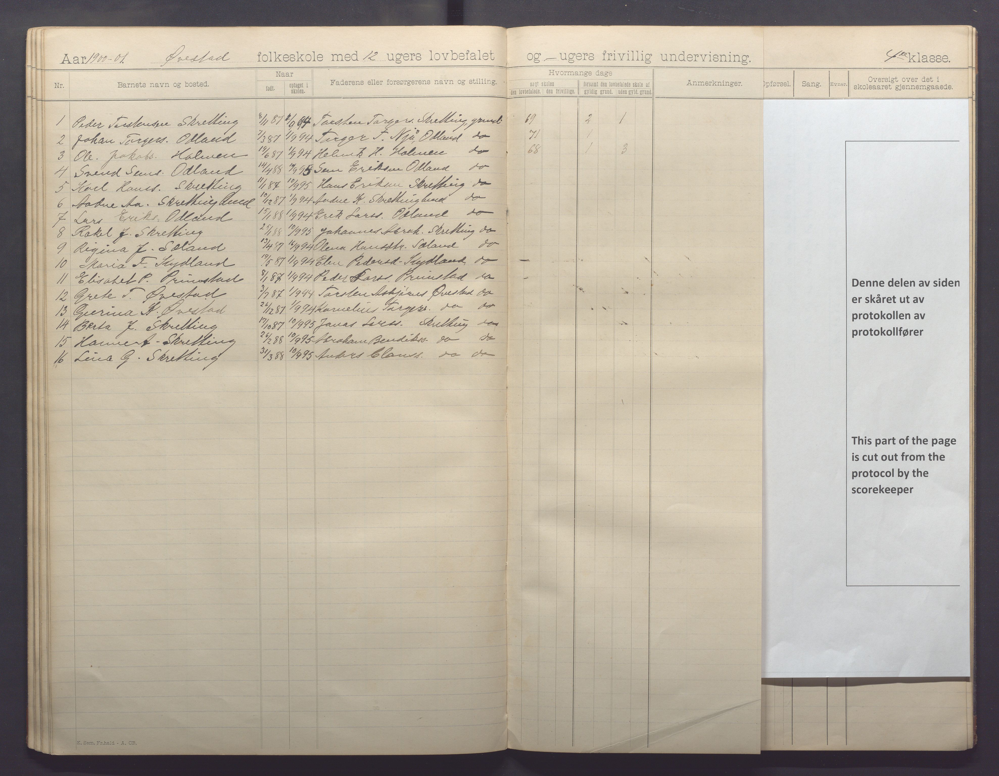 Varhaug kommune- Auestad skule, IKAR/K-100960/H/L0001: Skuleprotokoll, 1894-1903, p. 37