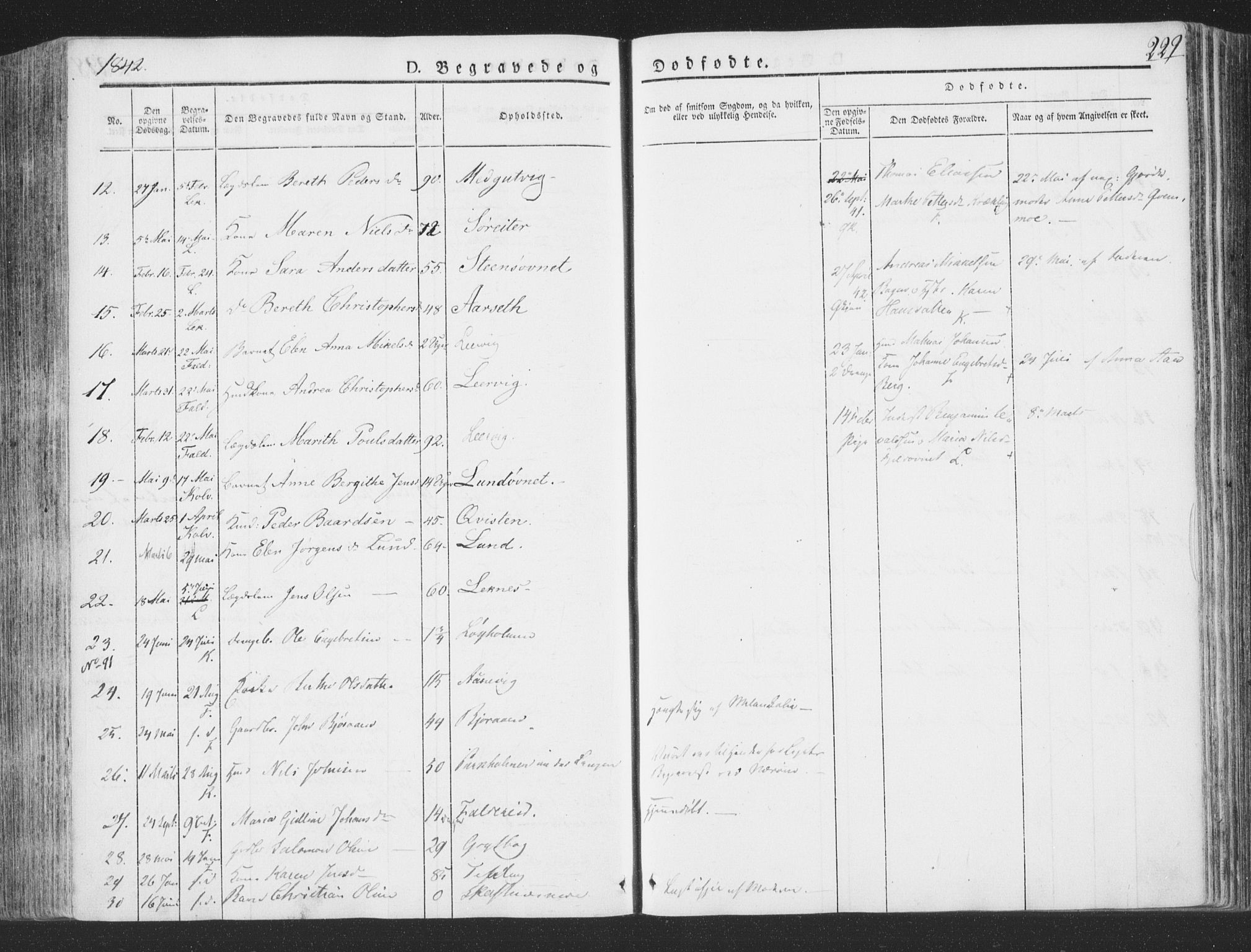 Ministerialprotokoller, klokkerbøker og fødselsregistre - Nord-Trøndelag, SAT/A-1458/780/L0639: Parish register (official) no. 780A04, 1830-1844, p. 229
