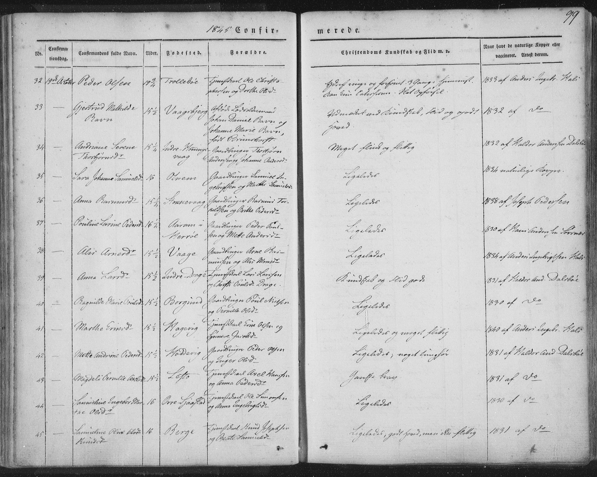 Selje sokneprestembete, AV/SAB-A-99938/H/Ha/Haa/Haaa: Parish register (official) no. A 10, 1844-1858, p. 99