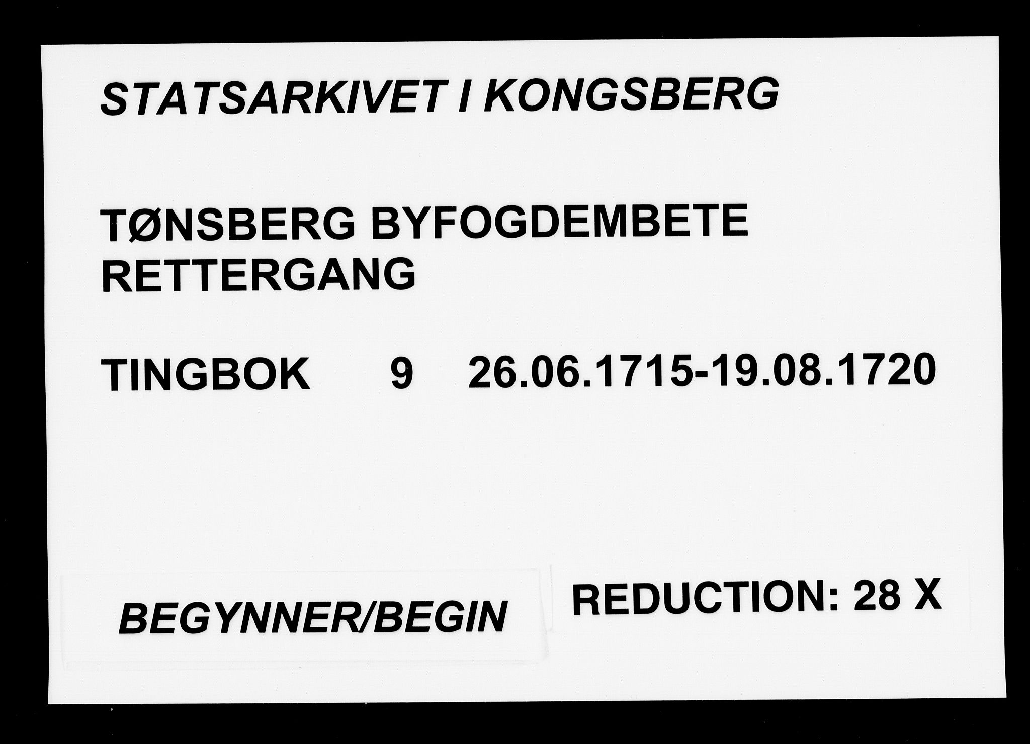 Tønsberg byfogd, SAKO/A-224/F/Fa/L0009: Tingbok, 1715-1720