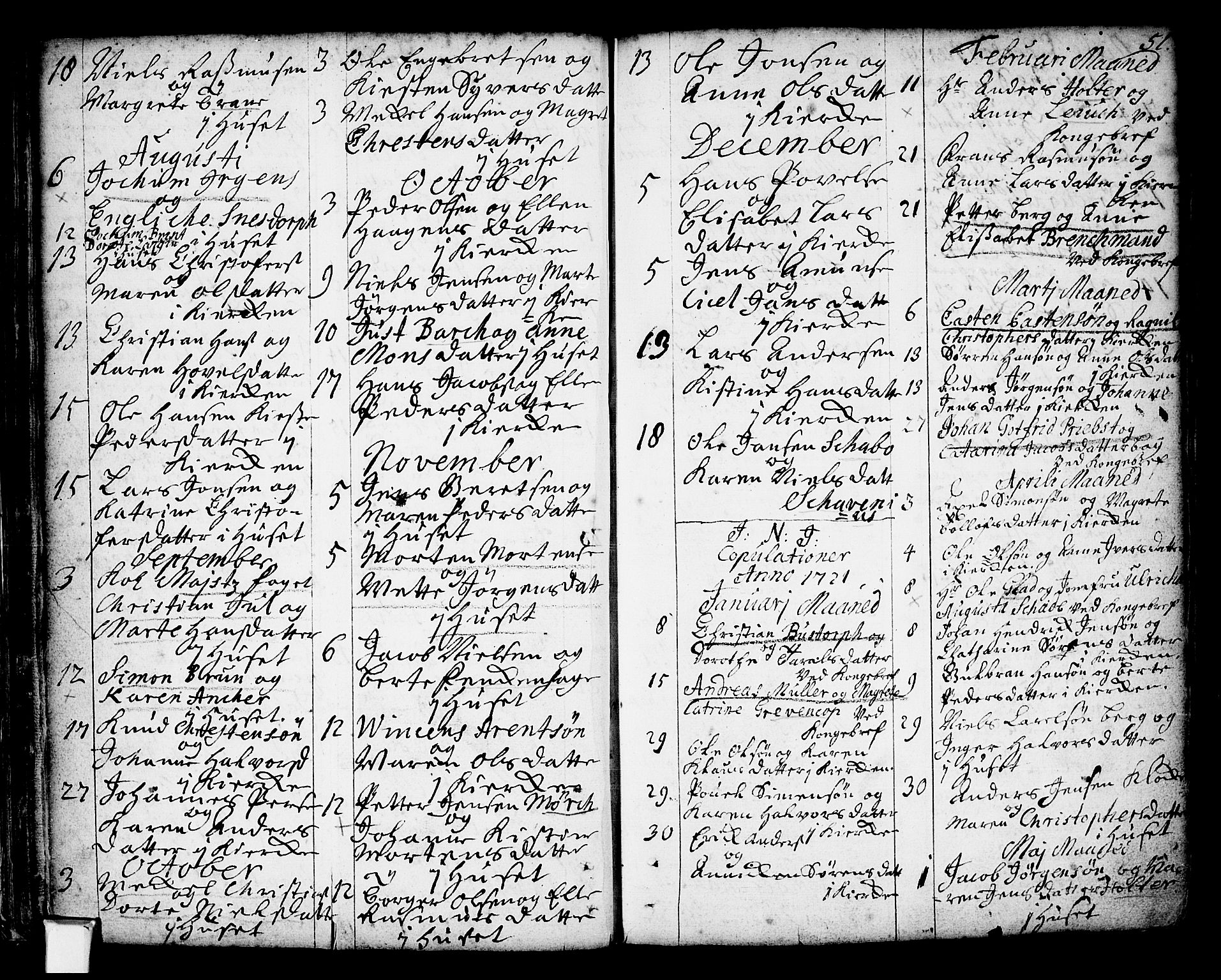 Oslo domkirke Kirkebøker, SAO/A-10752/F/Fa/L0002: Parish register (official) no. 2, 1705-1730, p. 51