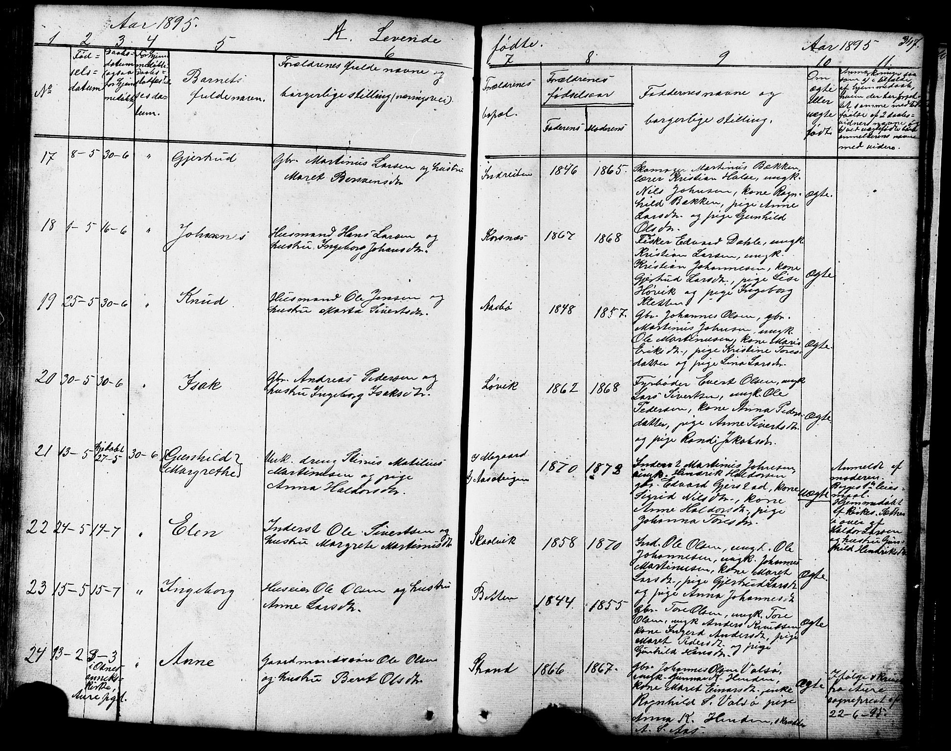 Ministerialprotokoller, klokkerbøker og fødselsregistre - Møre og Romsdal, AV/SAT-A-1454/576/L0890: Parish register (copy) no. 576C01, 1837-1908, p. 347