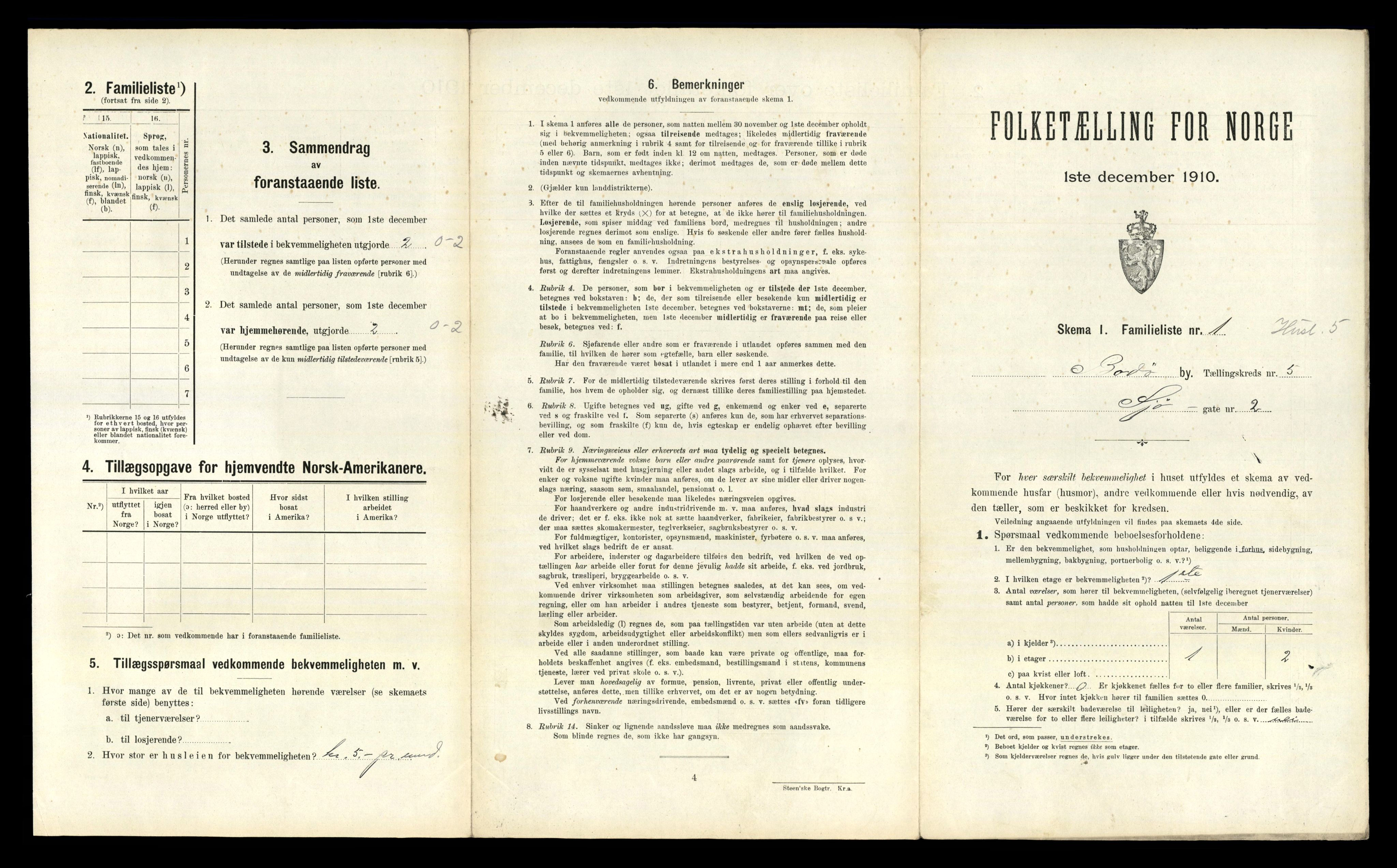 RA, 1910 census for Bodø, 1910, p. 1331