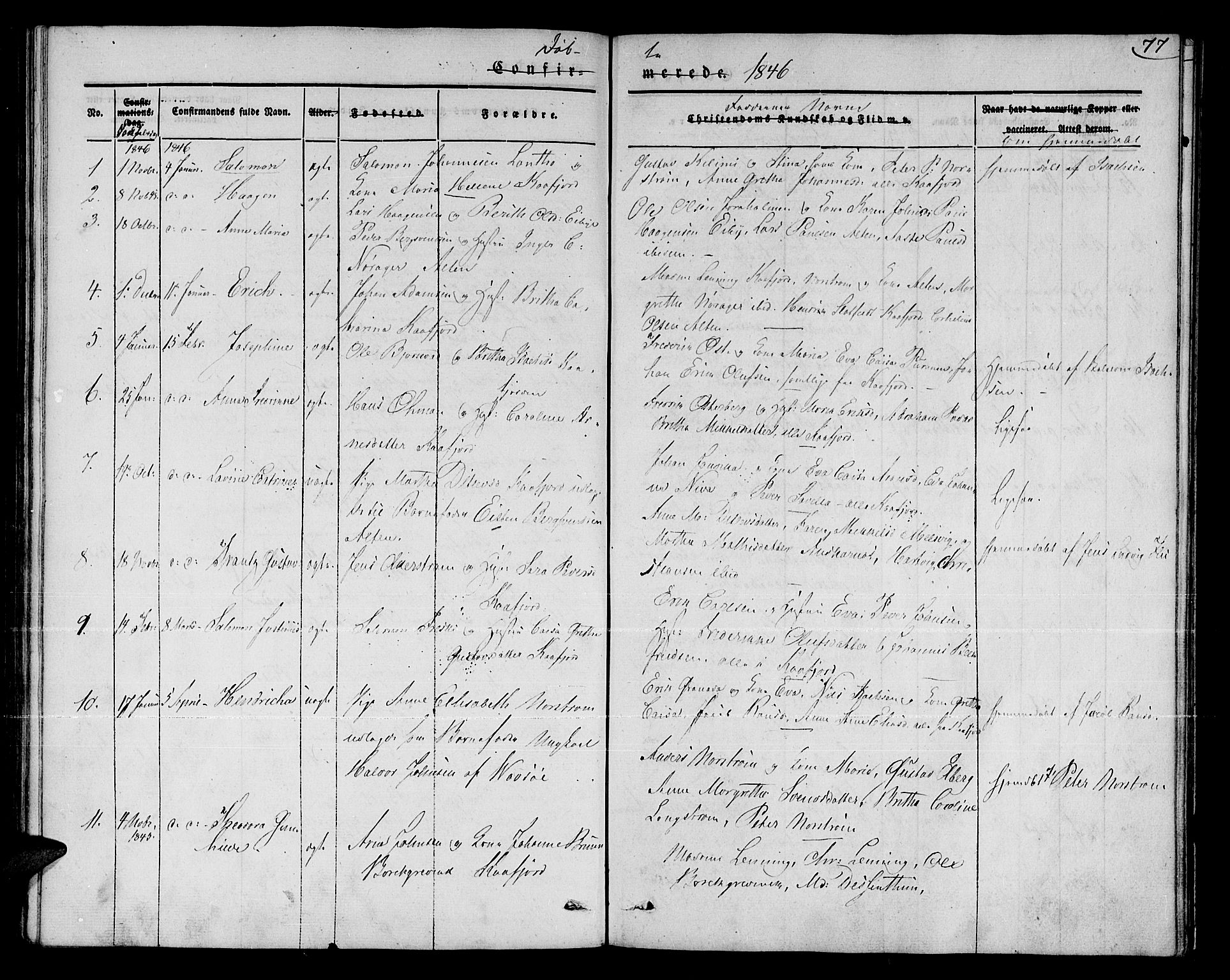 Talvik sokneprestkontor, SATØ/S-1337/H/Ha/L0015kirke: Parish register (official) no. 15, 1837-1847, p. 77