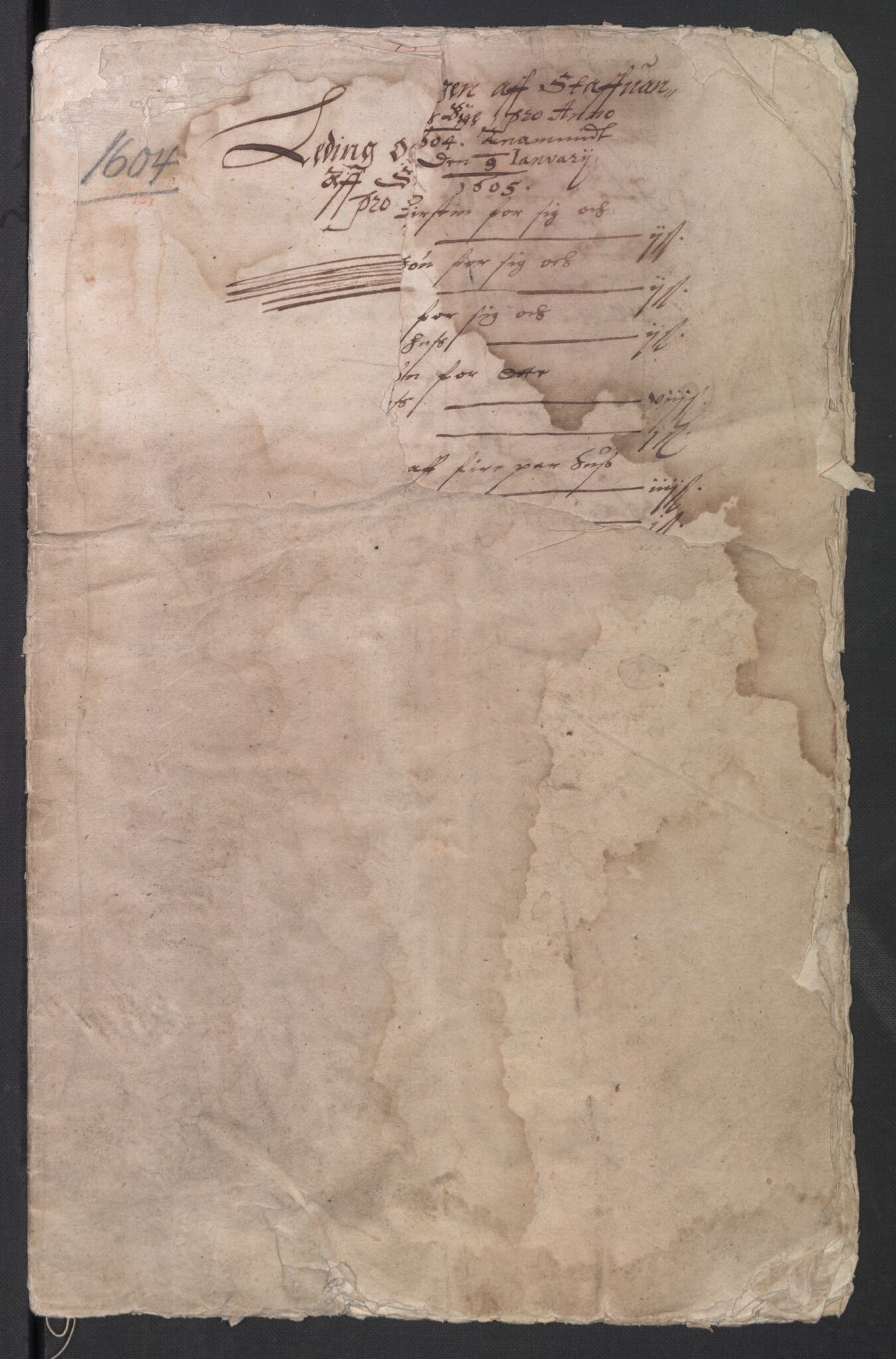 Rentekammeret inntil 1814, Reviderte regnskaper, Byregnskaper, AV/RA-EA-4066/R/Ro/L0297: [O1] By- og tollregnskap, 1602-1624, p. 35