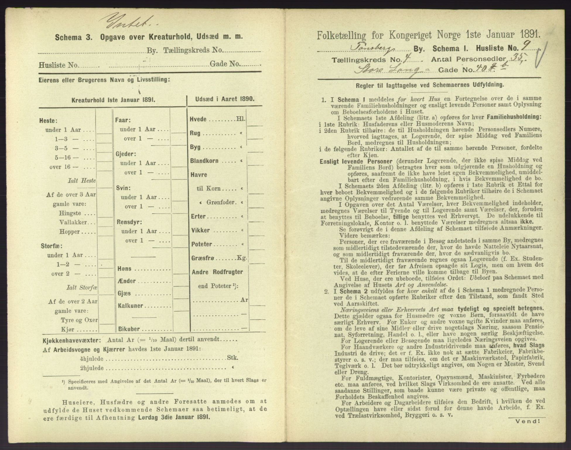 RA, 1891 census for 0705 Tønsberg, 1891, p. 200