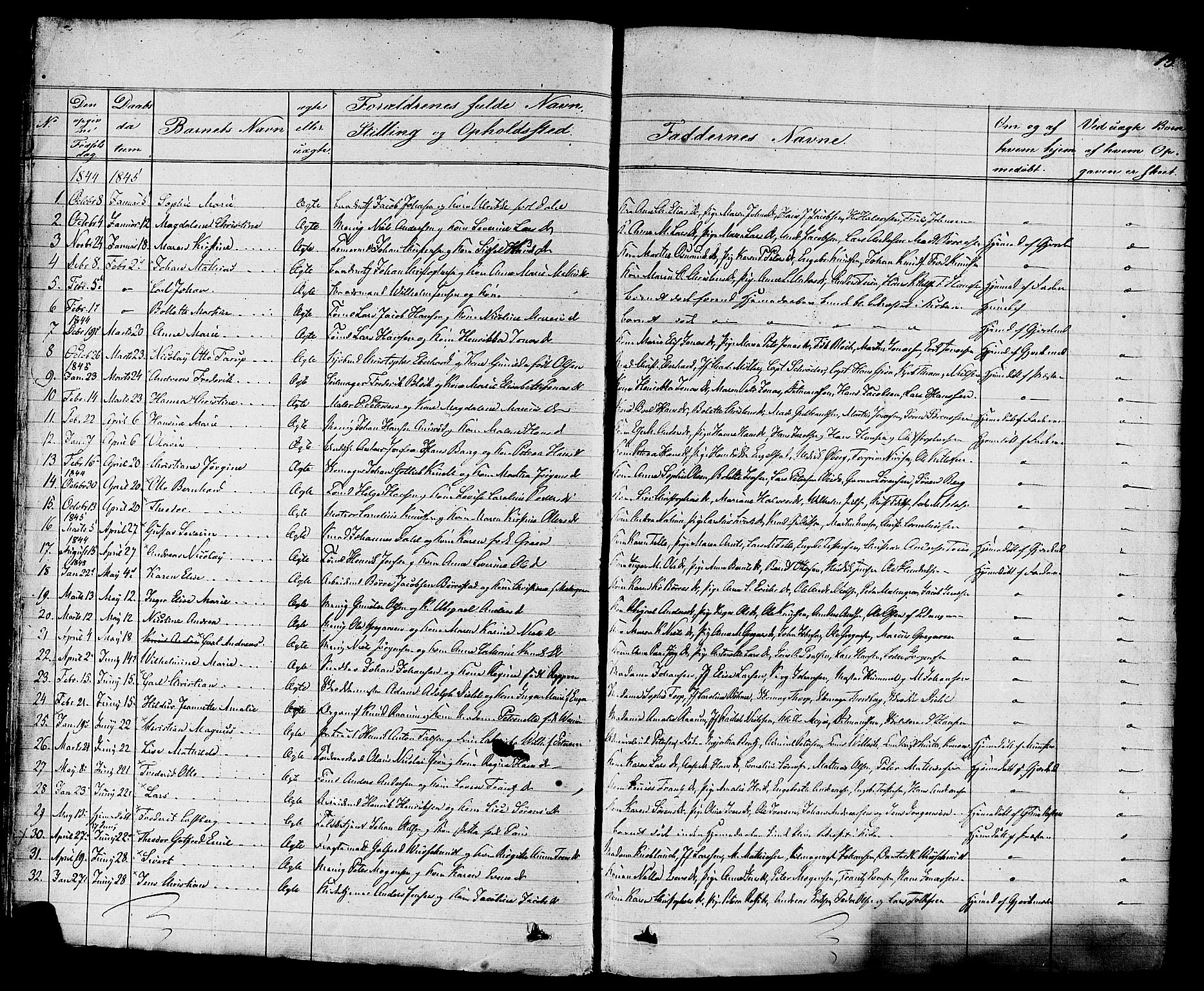 Stavern kirkebøker, AV/SAKO-A-318/F/Fa/L0007: Parish register (official) no. 7, 1840-1877, p. 13