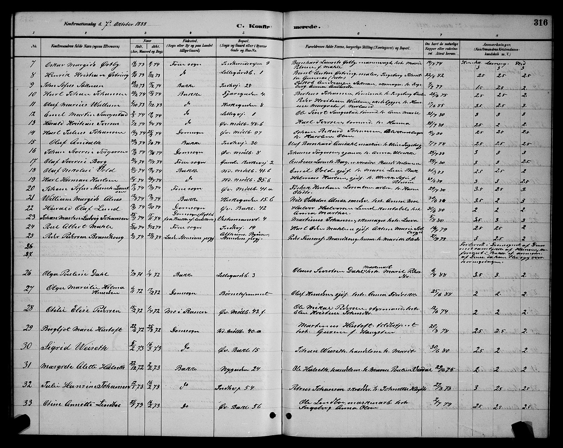 Ministerialprotokoller, klokkerbøker og fødselsregistre - Sør-Trøndelag, AV/SAT-A-1456/604/L0222: Parish register (copy) no. 604C05, 1886-1895, p. 316