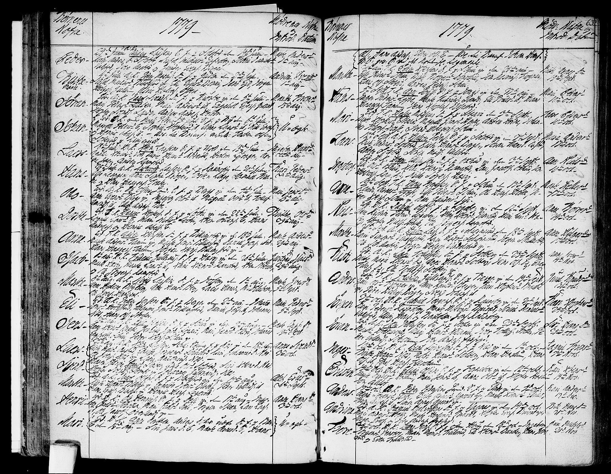 Asker prestekontor Kirkebøker, AV/SAO-A-10256a/F/Fa/L0003: Parish register (official) no. I 3, 1767-1807, p. 63