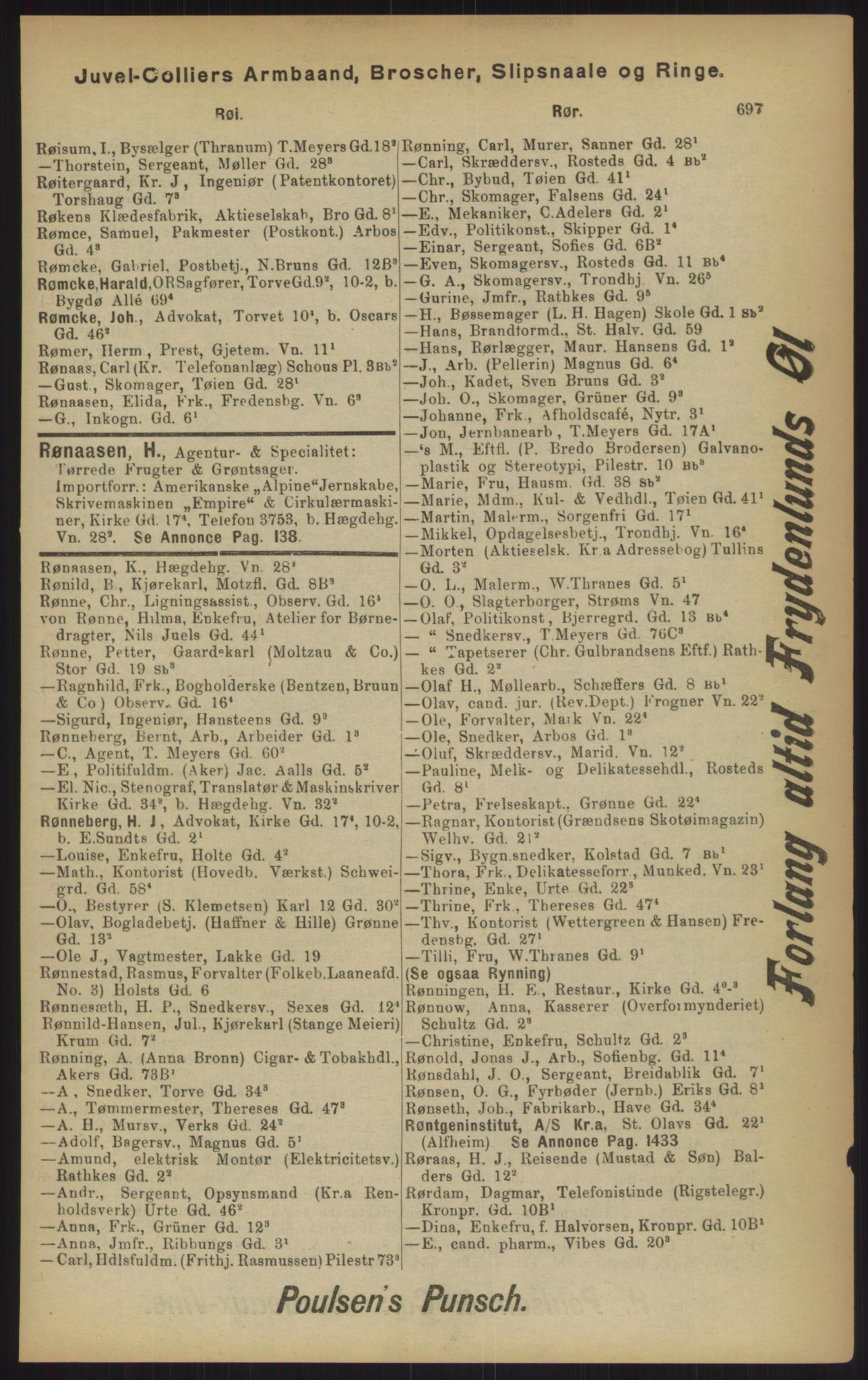 Kristiania/Oslo adressebok, PUBL/-, 1902, p. 697