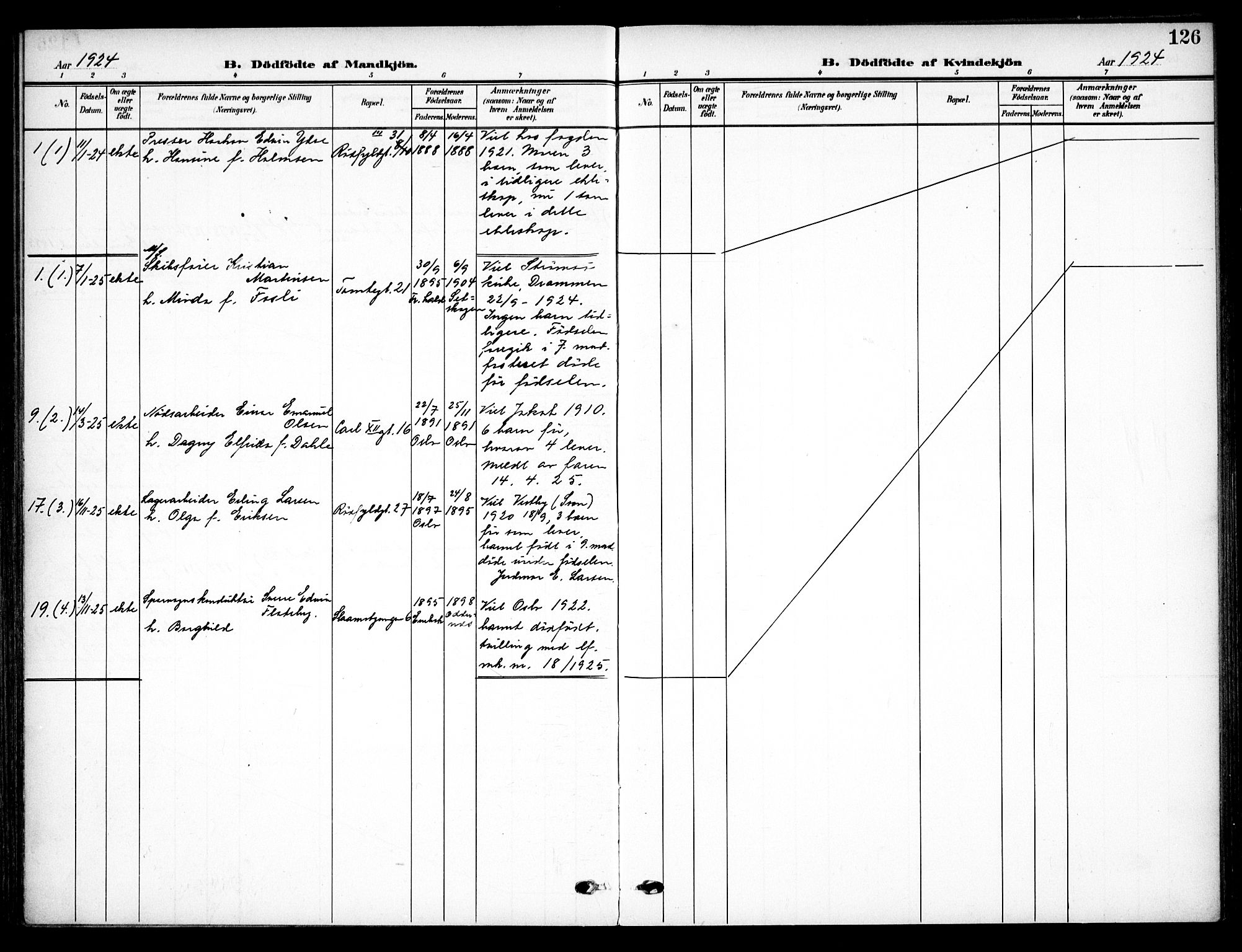 Vaterland prestekontor Kirkebøker, AV/SAO-A-10880/F/Fa/L0001: Parish register (official) no. 1, 1907-1930, p. 126