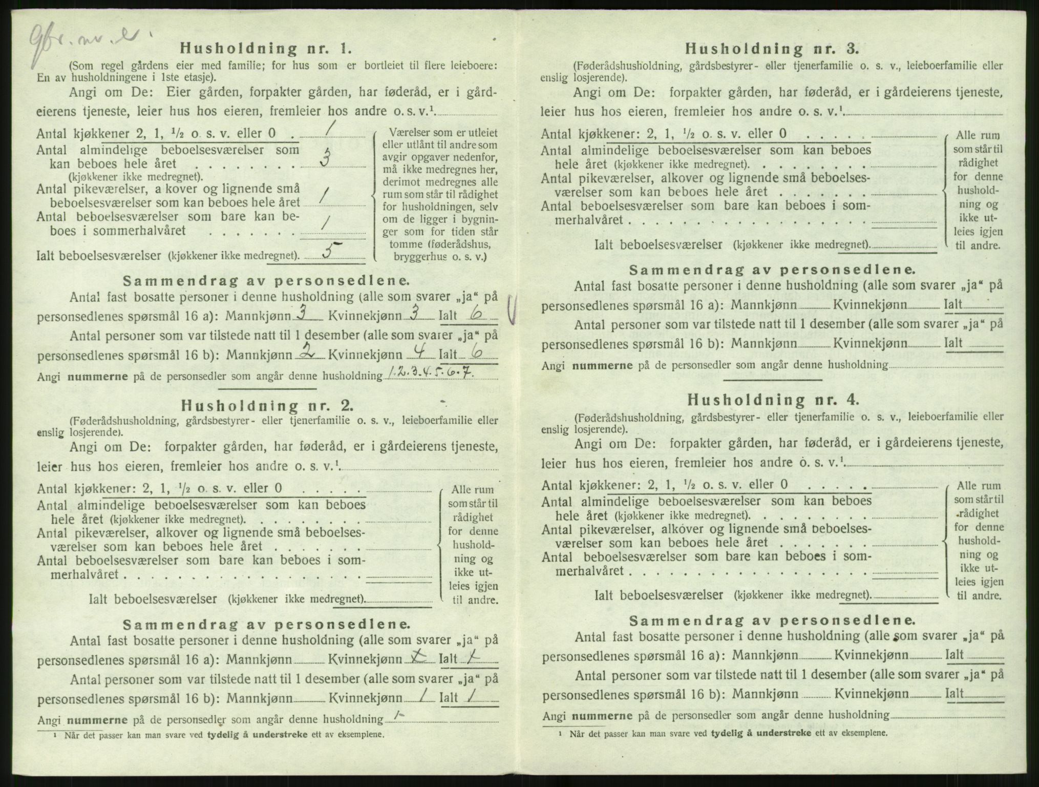 SAT, 1920 census for Norddal, 1920, p. 152