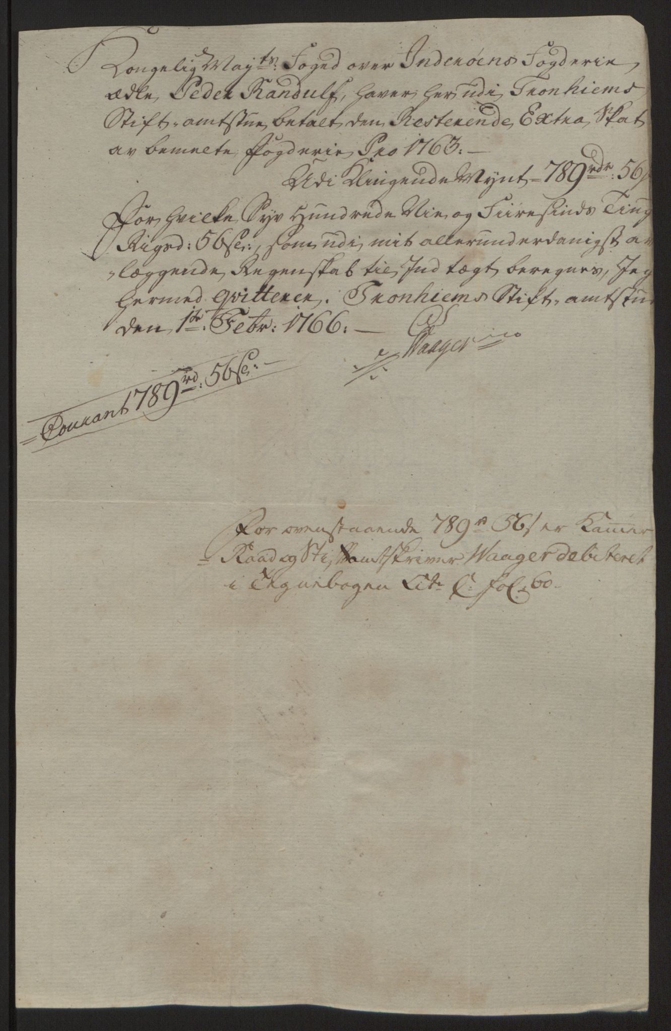 Rentekammeret inntil 1814, Reviderte regnskaper, Fogderegnskap, AV/RA-EA-4092/R63/L4420: Ekstraskatten Inderøy, 1762-1772, p. 50