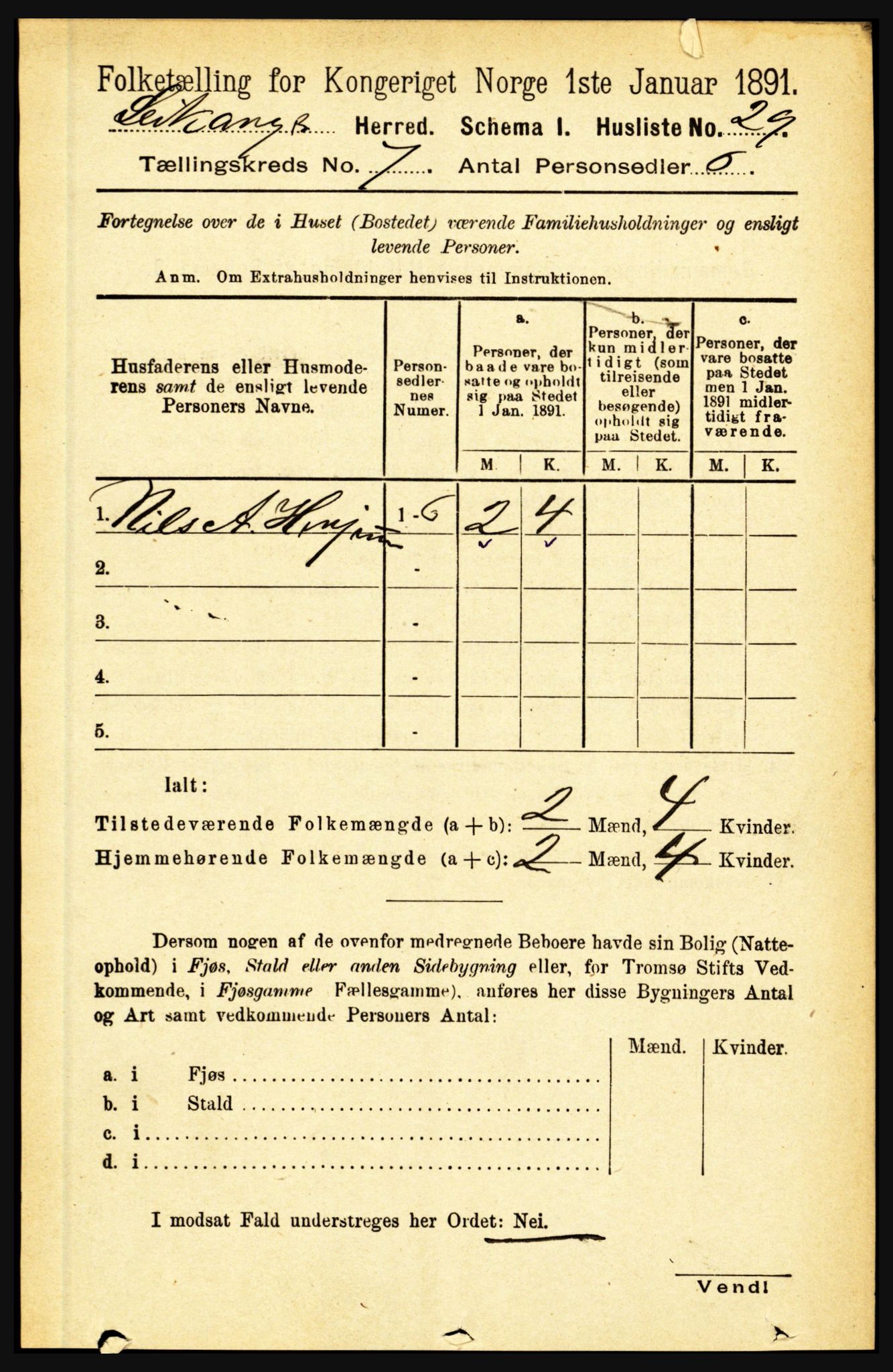 RA, 1891 census for 1419 Leikanger, 1891, p. 1332