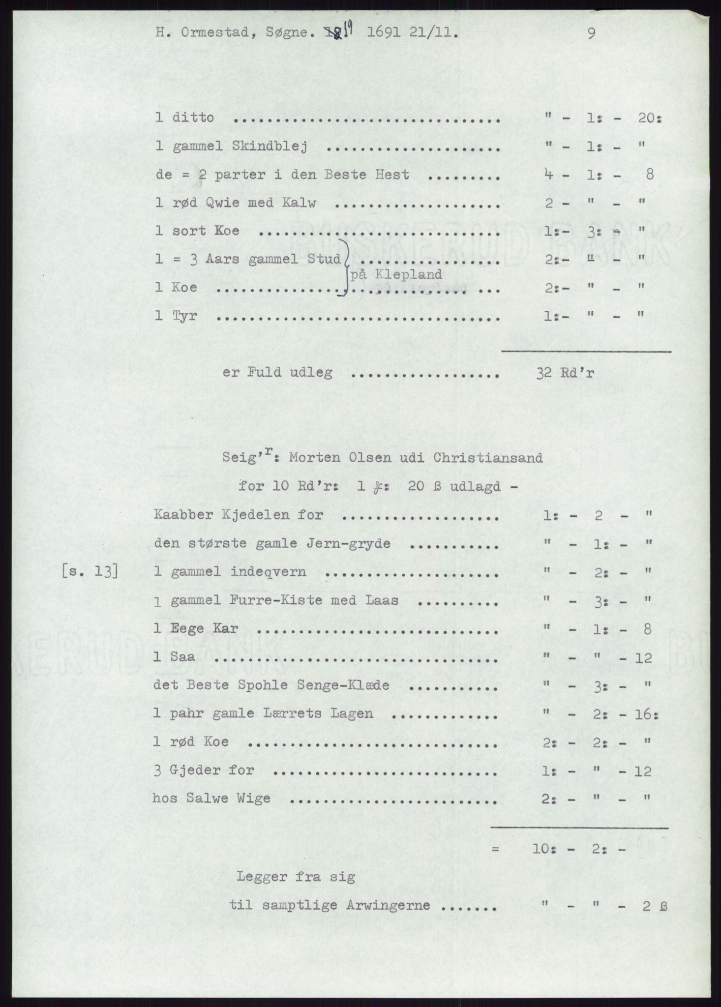 Samlinger til kildeutgivelse, Diplomavskriftsamlingen, AV/RA-EA-4053/H/Ha, p. 2262