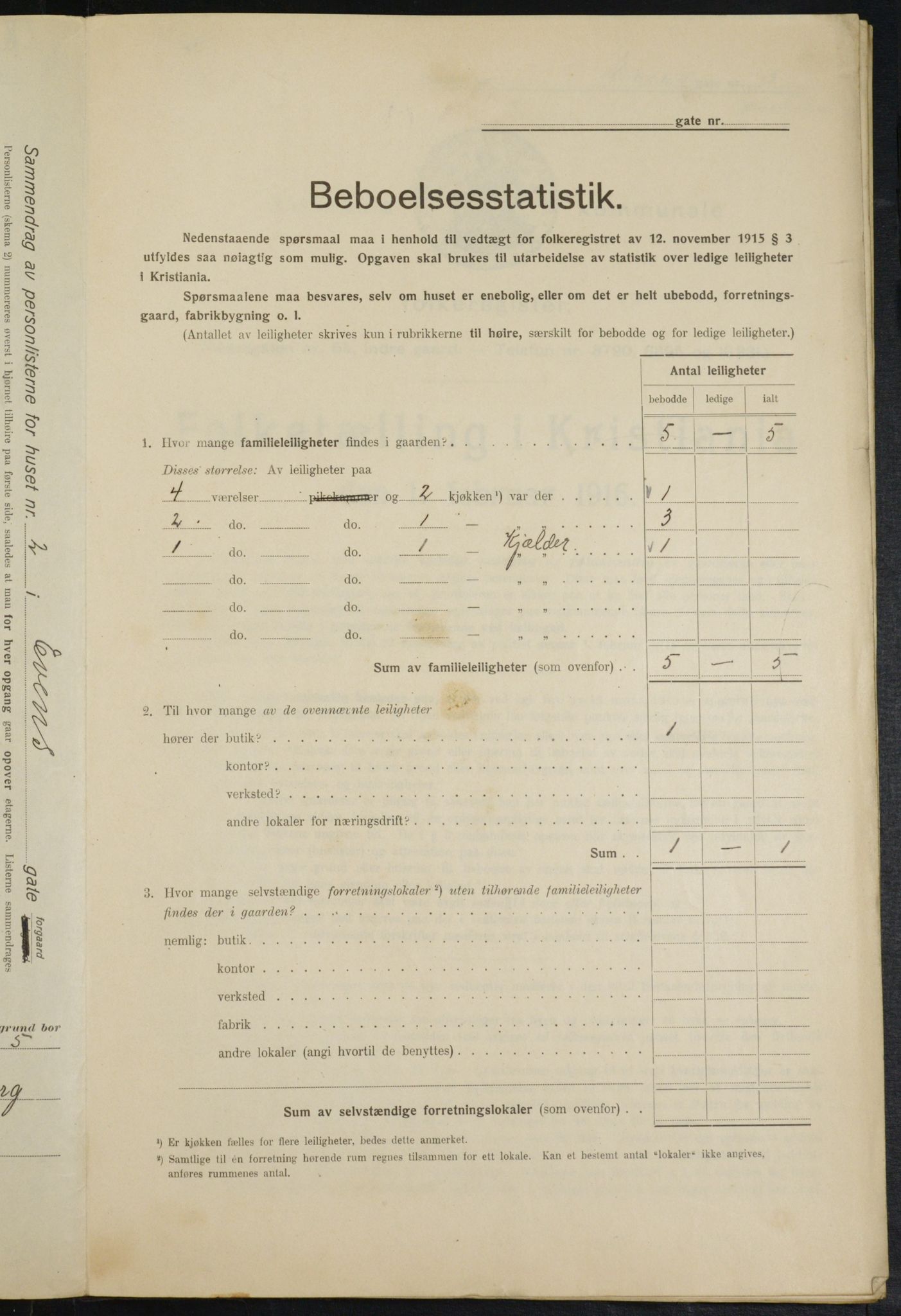 OBA, Municipal Census 1916 for Kristiania, 1916, p. 23246
