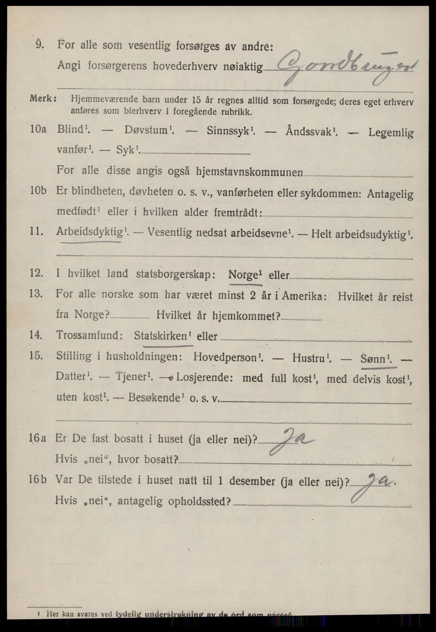 SAT, 1920 census for Ørsta, 1920, p. 4327