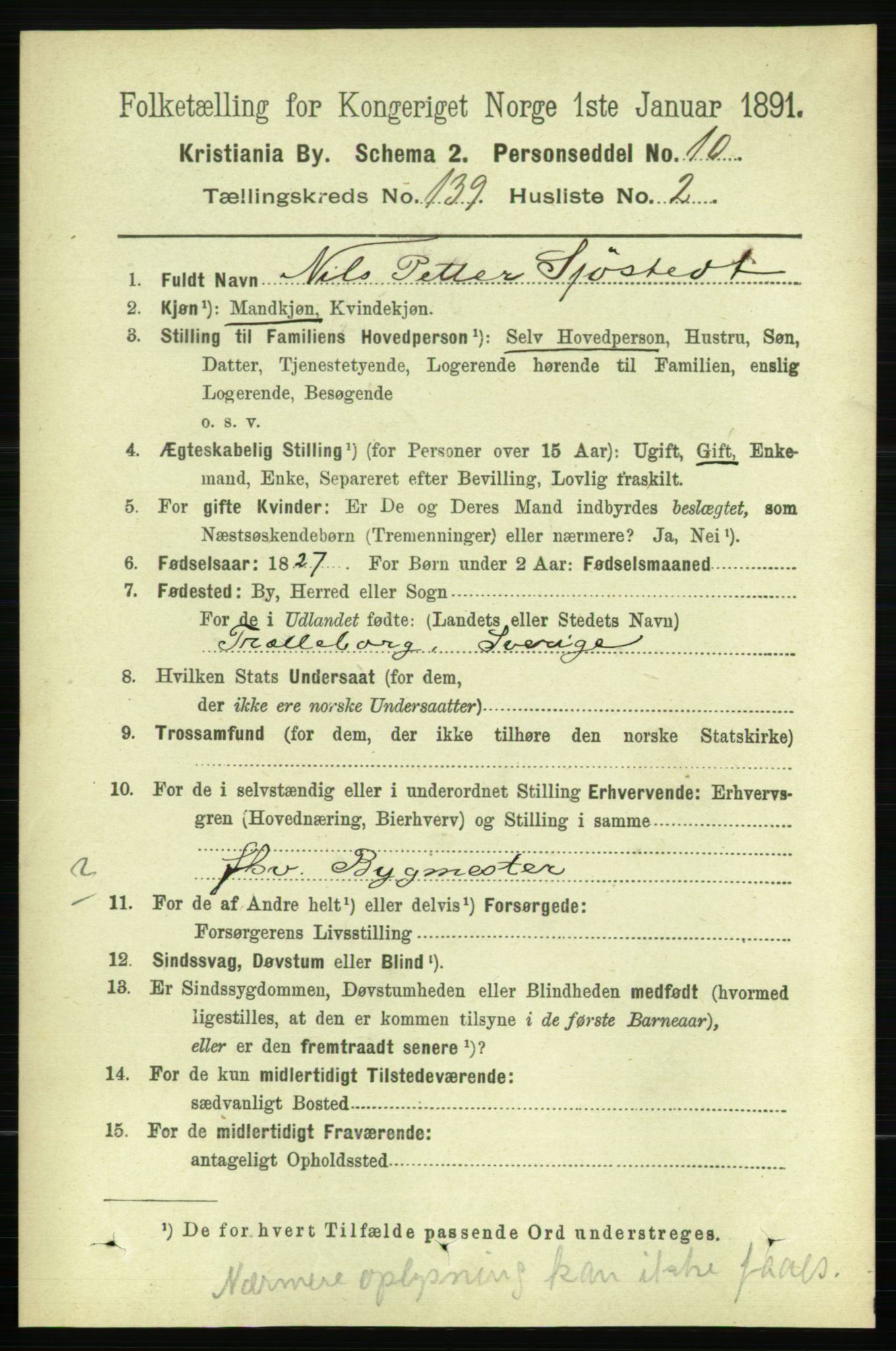 RA, 1891 census for 0301 Kristiania, 1891, p. 77073