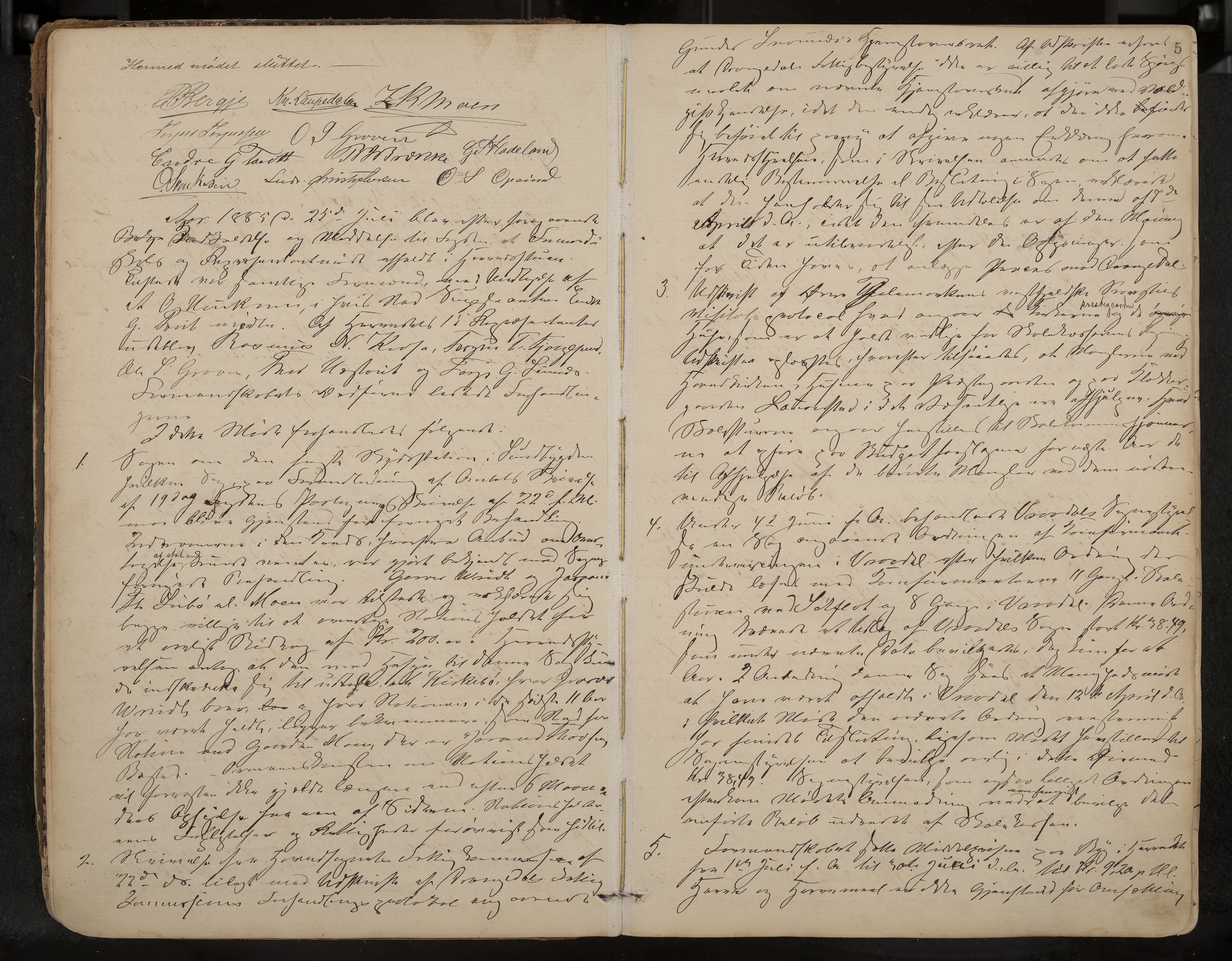 Kviteseid formannskap og sentraladministrasjon, IKAK/0829021/A/Aa/L0003: Møtebok, 1885-1896, p. 5