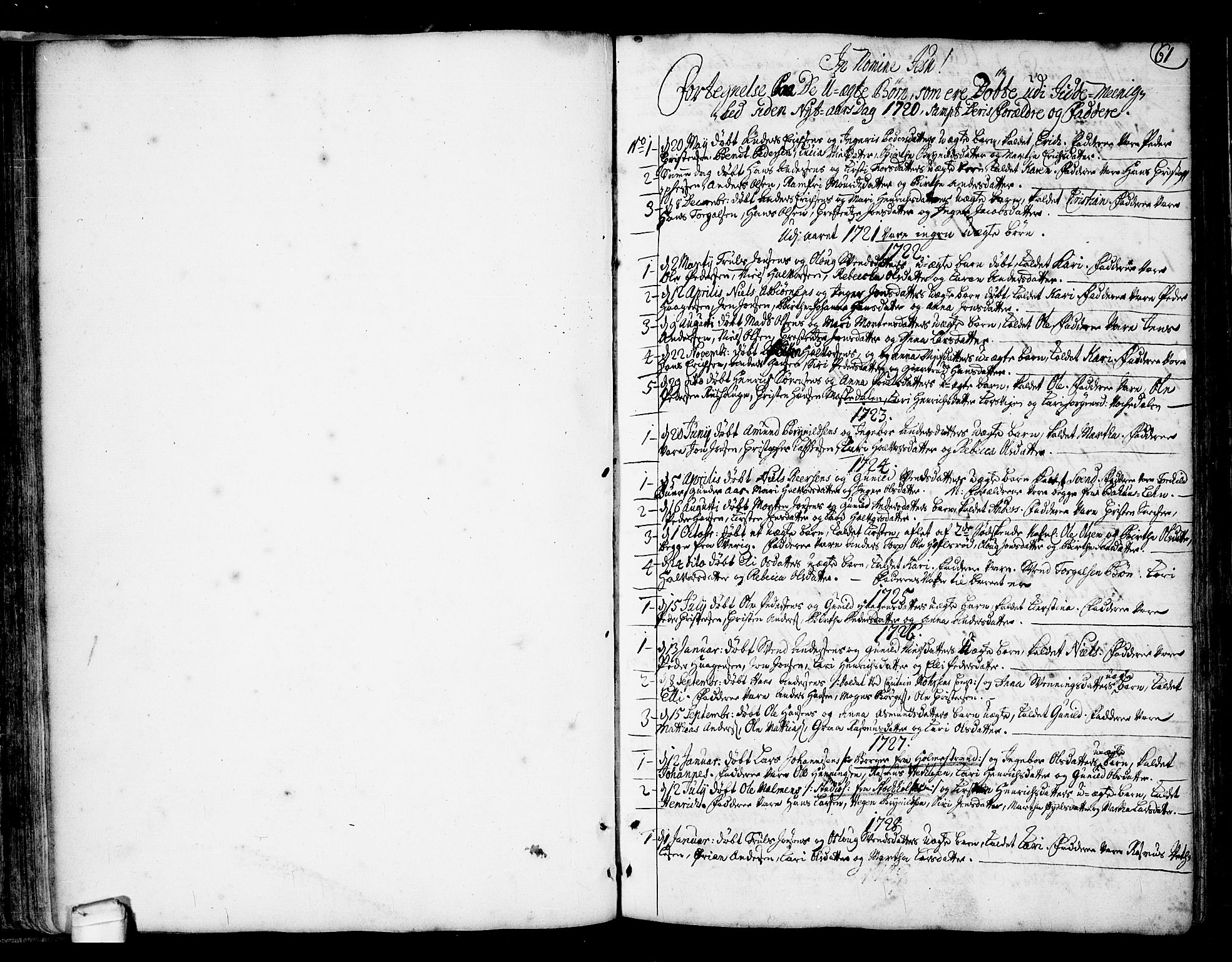 Idd prestekontor Kirkebøker, SAO/A-10911/F/Fa/L0001: Parish register (official) no. I 1, 1720-1769, p. 61