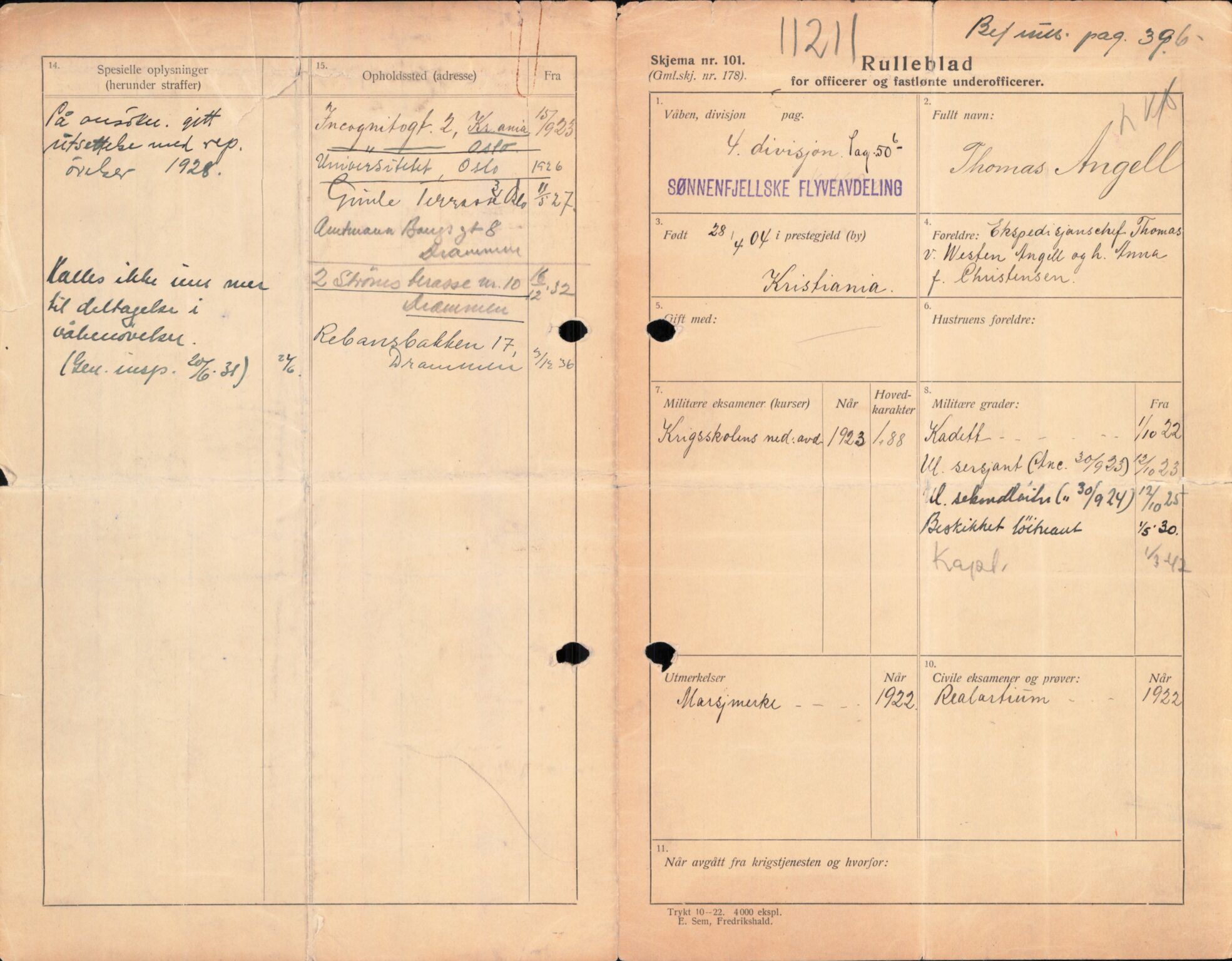 Forsvaret, Forsvarets overkommando/Luftforsvarsstaben, AV/RA-RAFA-4079/P/Pa/L0011: Personellpapirer, 1904, p. 17