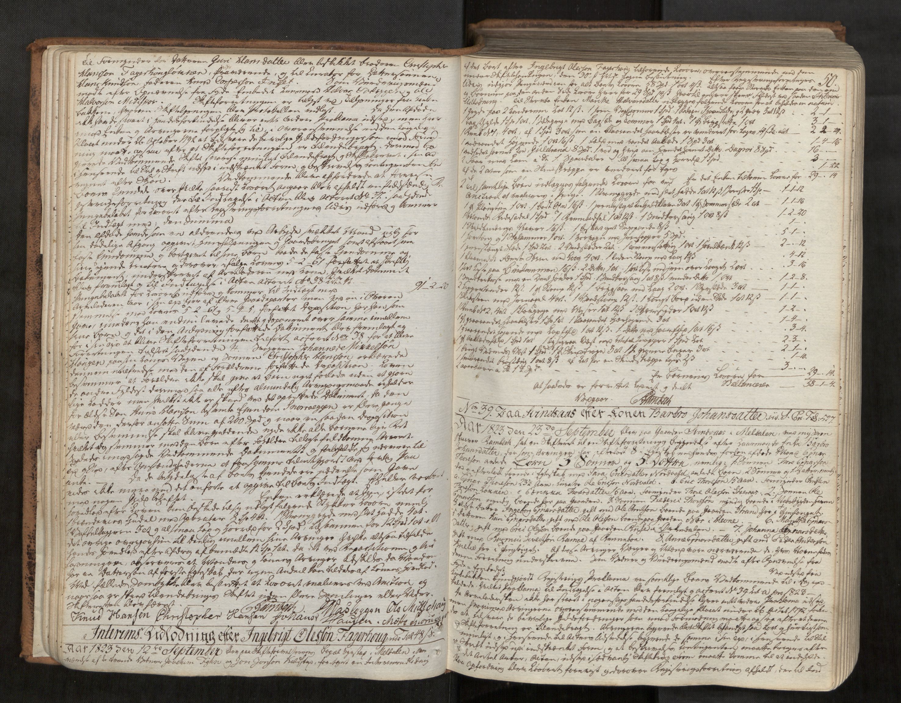 Orkdal sorenskriveri, AV/SAT-A-4169/1/3/3B/L0002: Skiftebehandlingsprotokoll, 1823-1839, p. 49b-50a