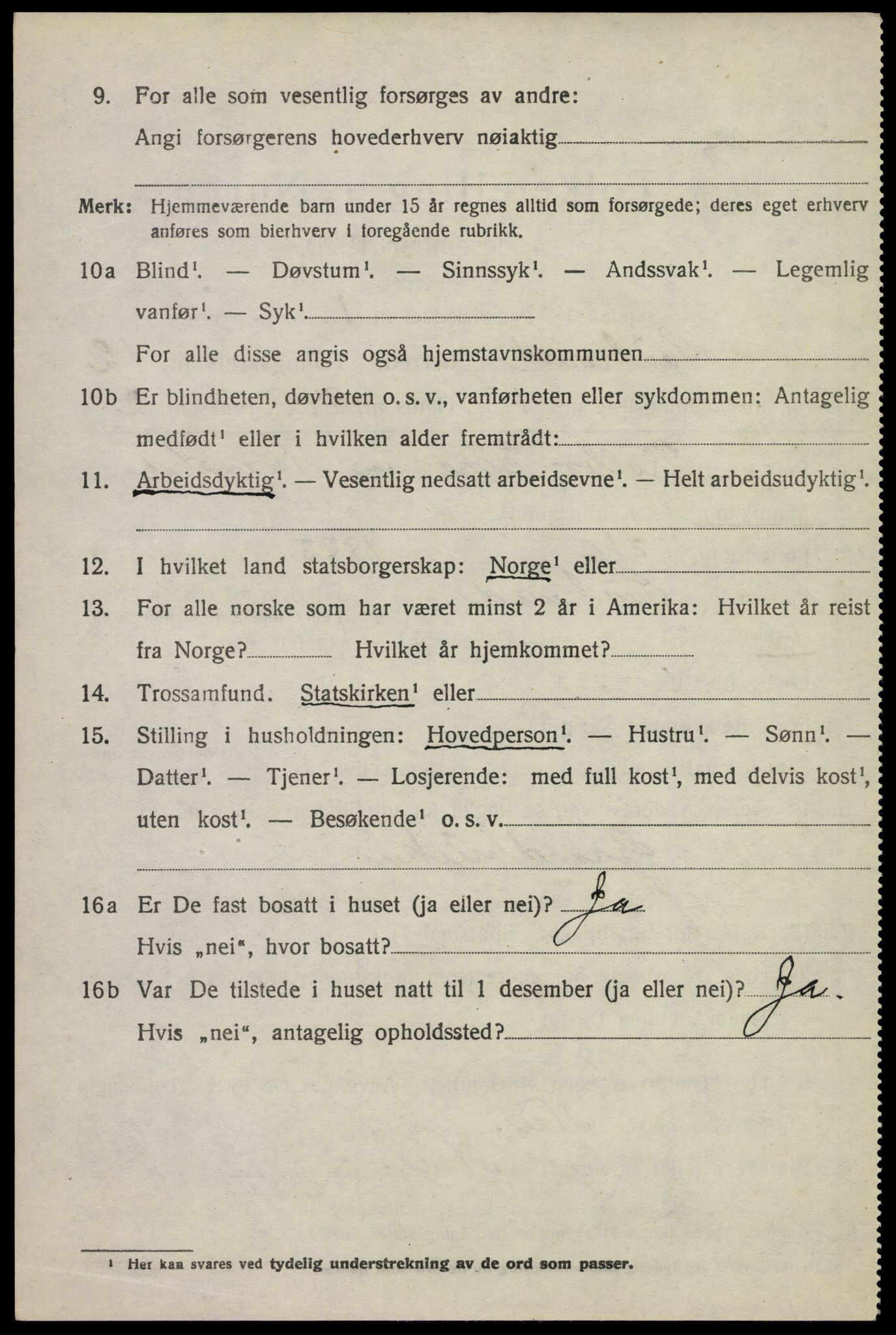 SAKO, 1920 census for Sauherad, 1920, p. 9043