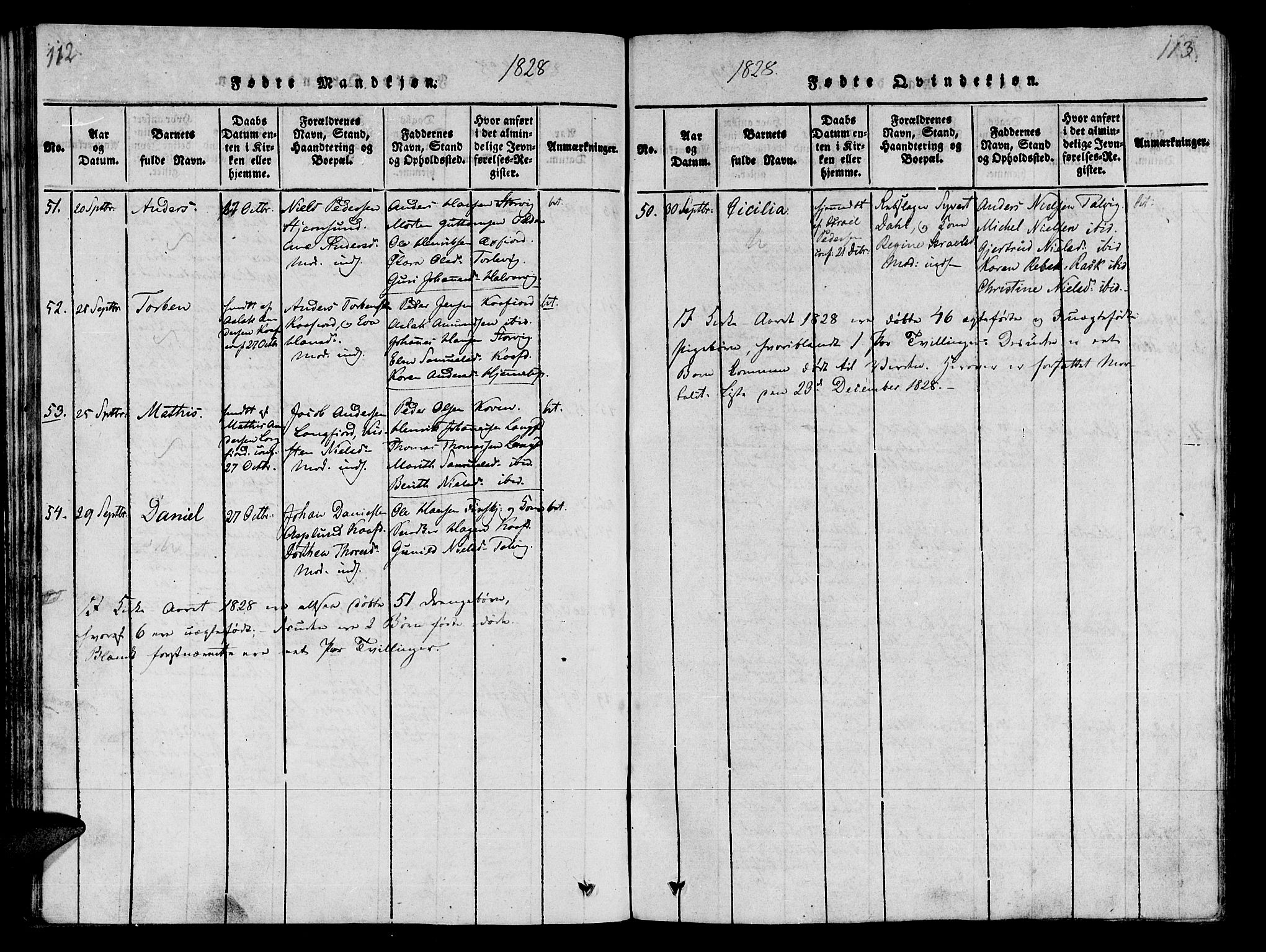 Talvik sokneprestkontor, SATØ/S-1337/H/Ha/L0008kirke: Parish register (official) no. 8, 1821-1837, p. 112-113