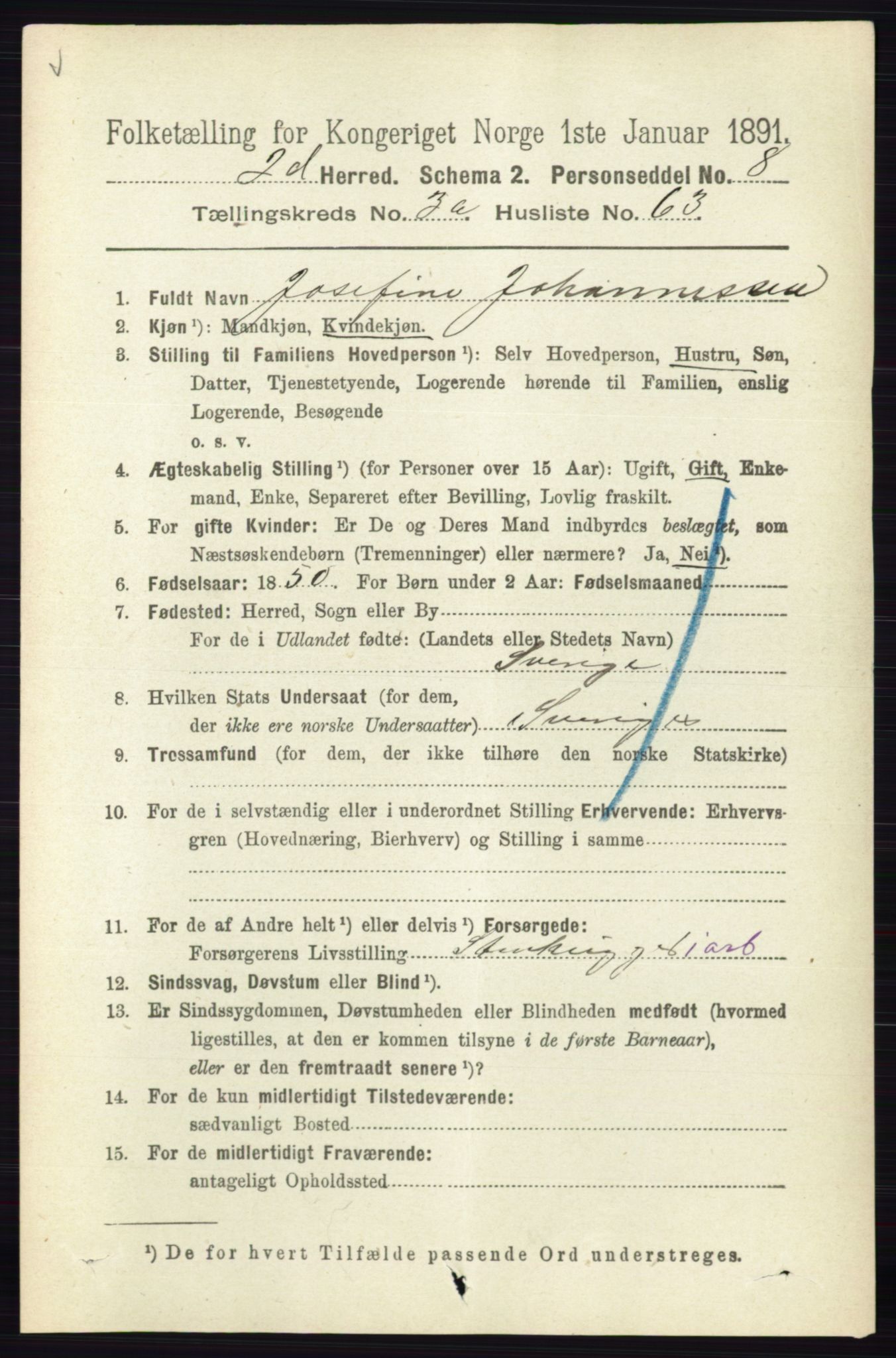 RA, 1891 census for 0117 Idd, 1891, p. 2625