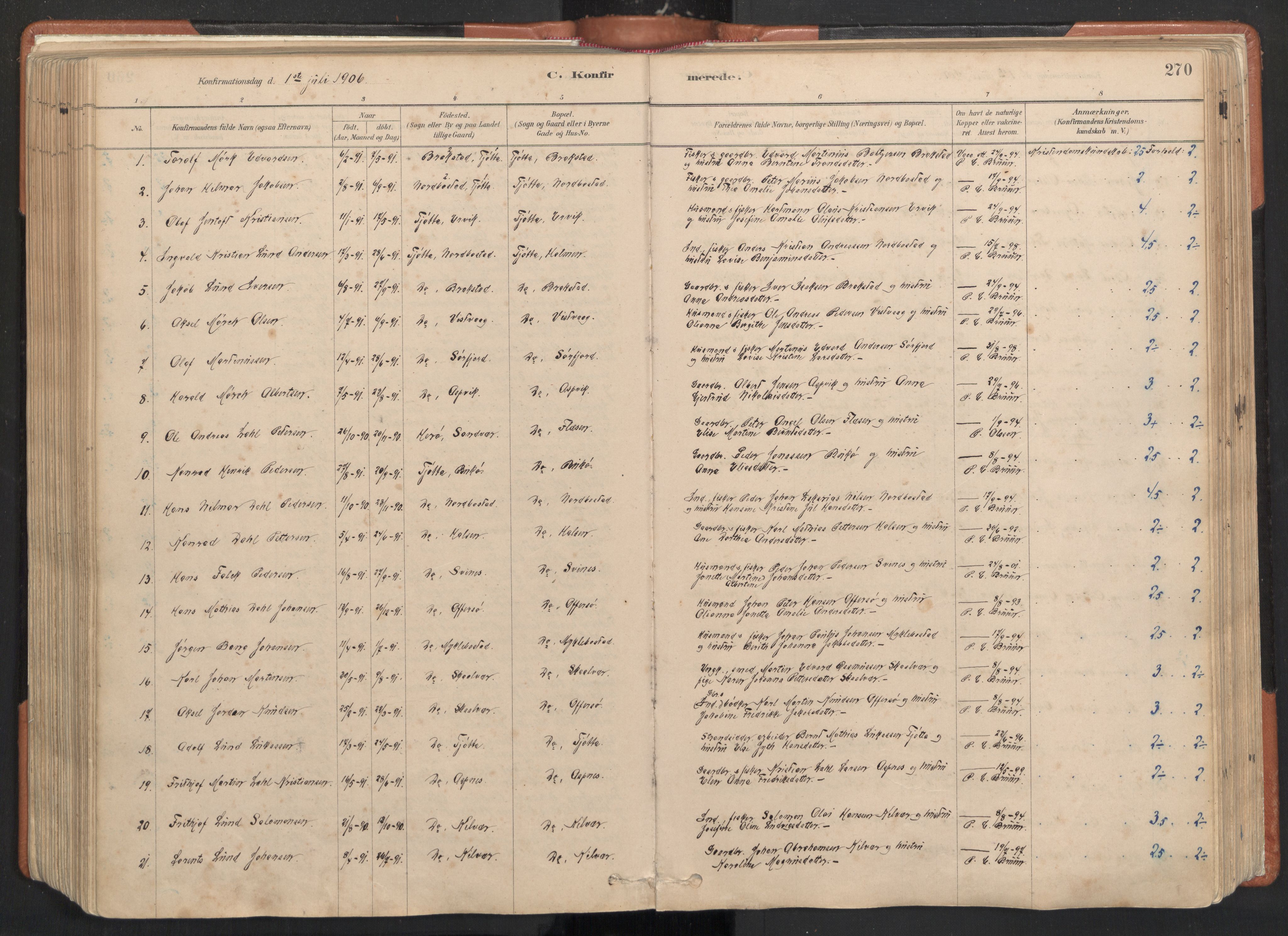 Ministerialprotokoller, klokkerbøker og fødselsregistre - Nordland, SAT/A-1459/817/L0264: Parish register (official) no. 817A04, 1878-1907, p. 270