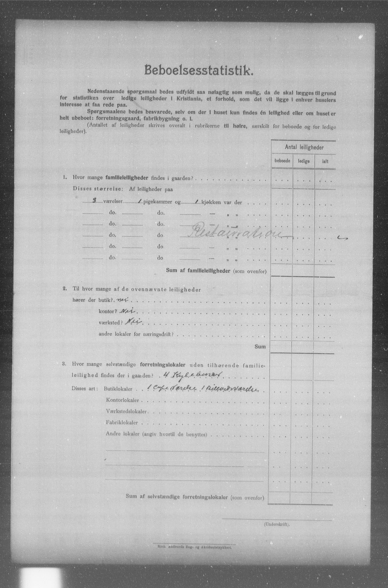 OBA, Municipal Census 1904 for Kristiania, 1904, p. 13345