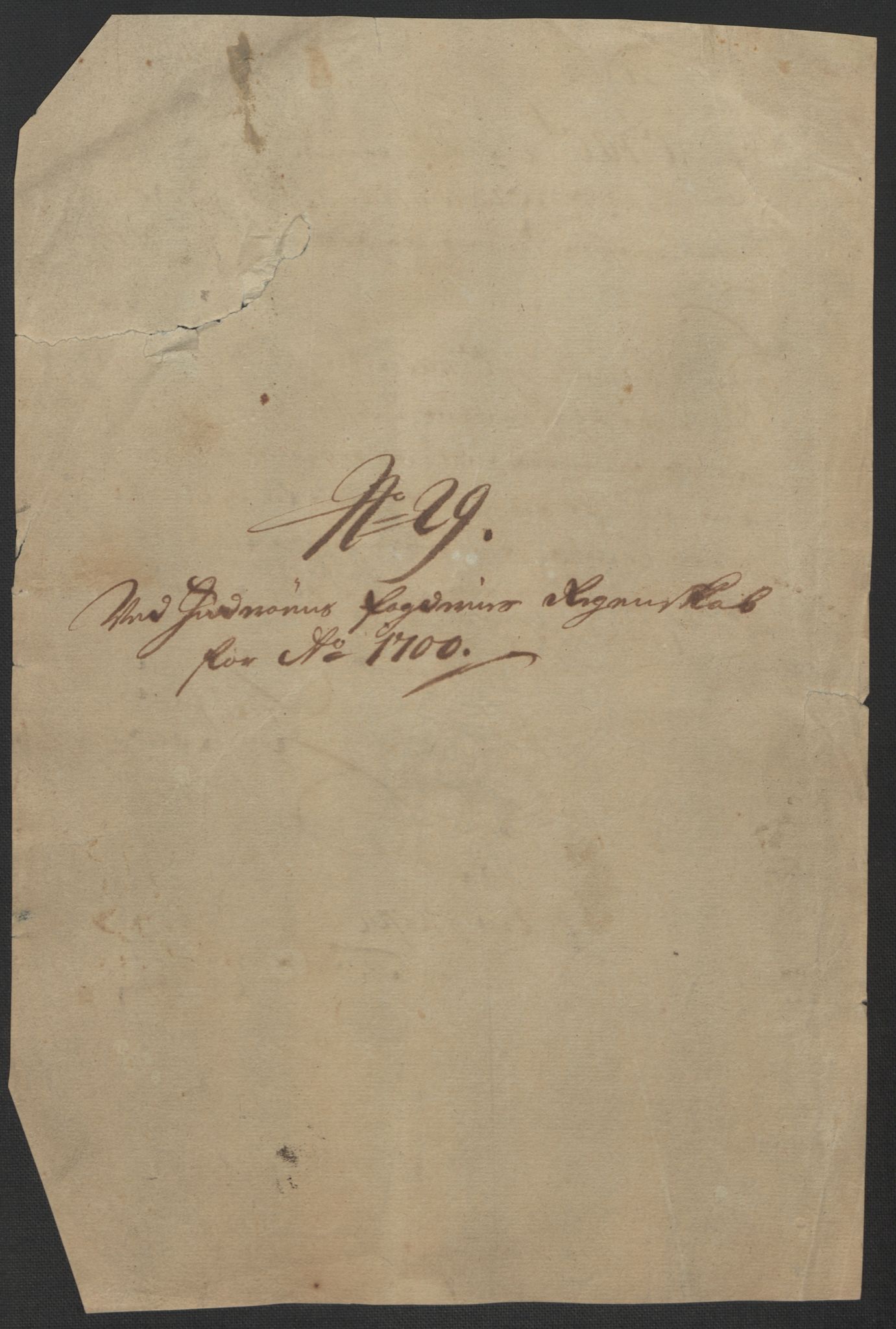 Rentekammeret inntil 1814, Reviderte regnskaper, Fogderegnskap, RA/EA-4092/R63/L4311: Fogderegnskap Inderøy, 1700, p. 215