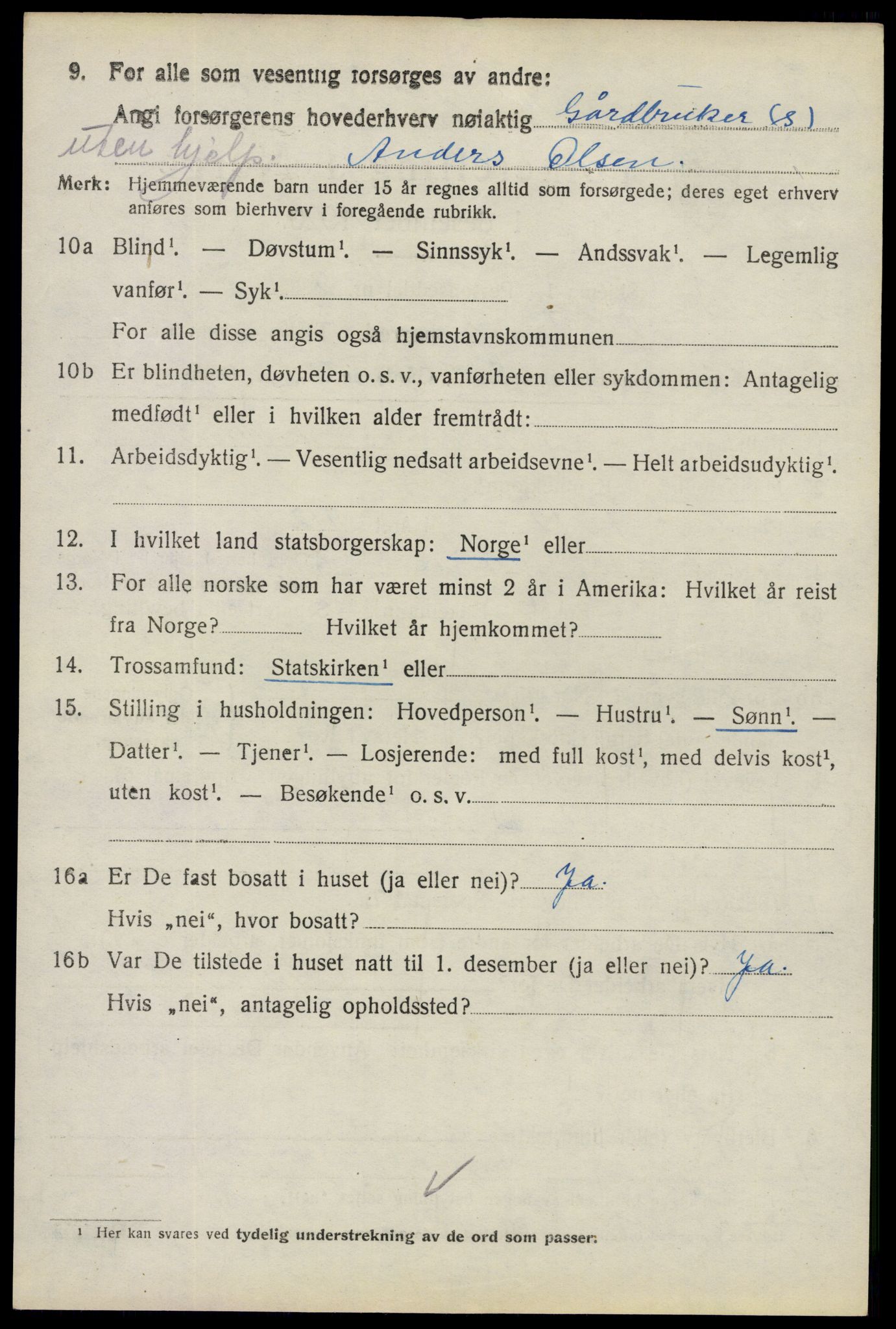 SAO, 1920 census for Tune, 1920, p. 5517