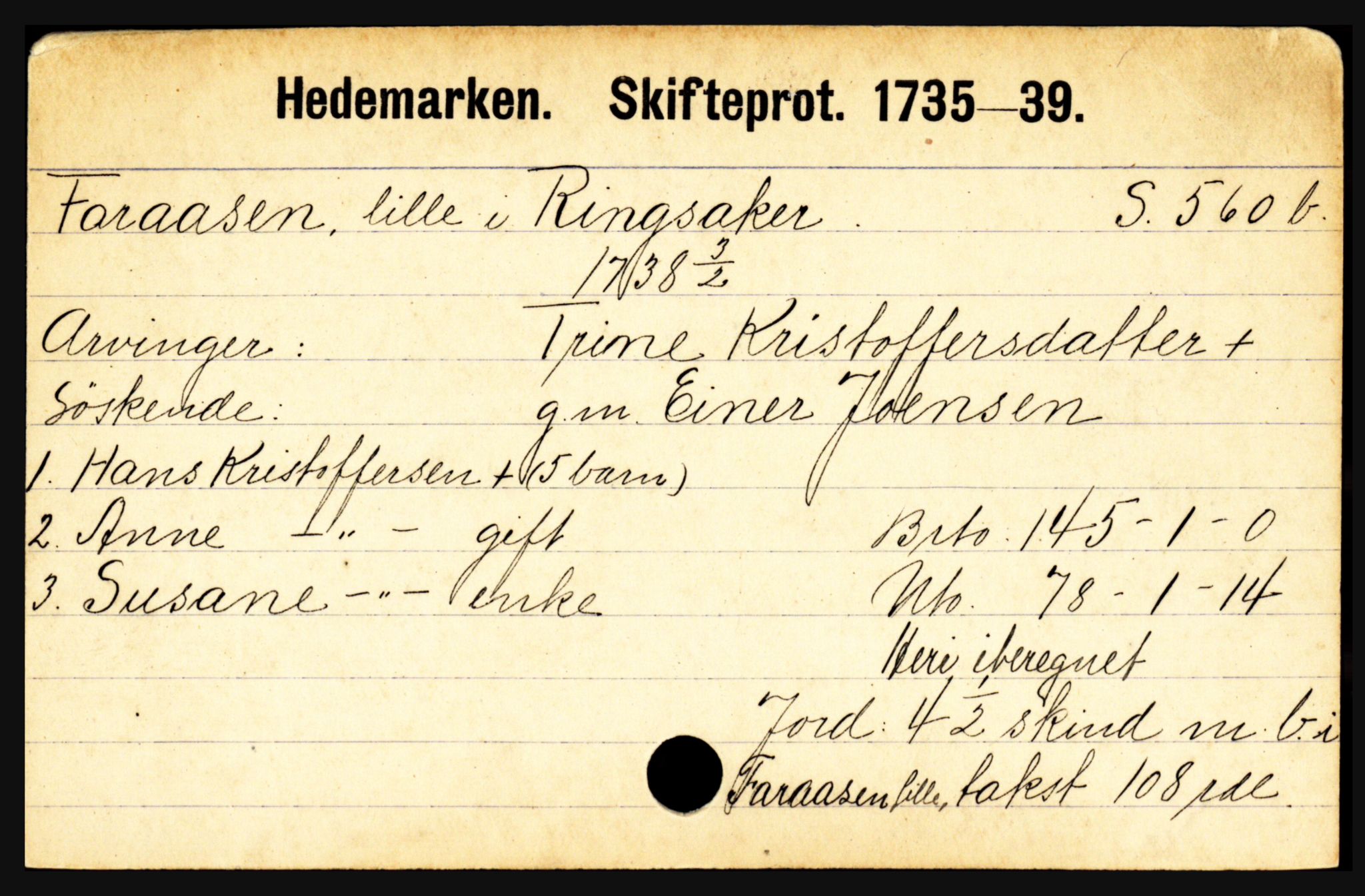Hedemarken sorenskriveri, SAH/TING-034/J, 1663-1743, p. 941