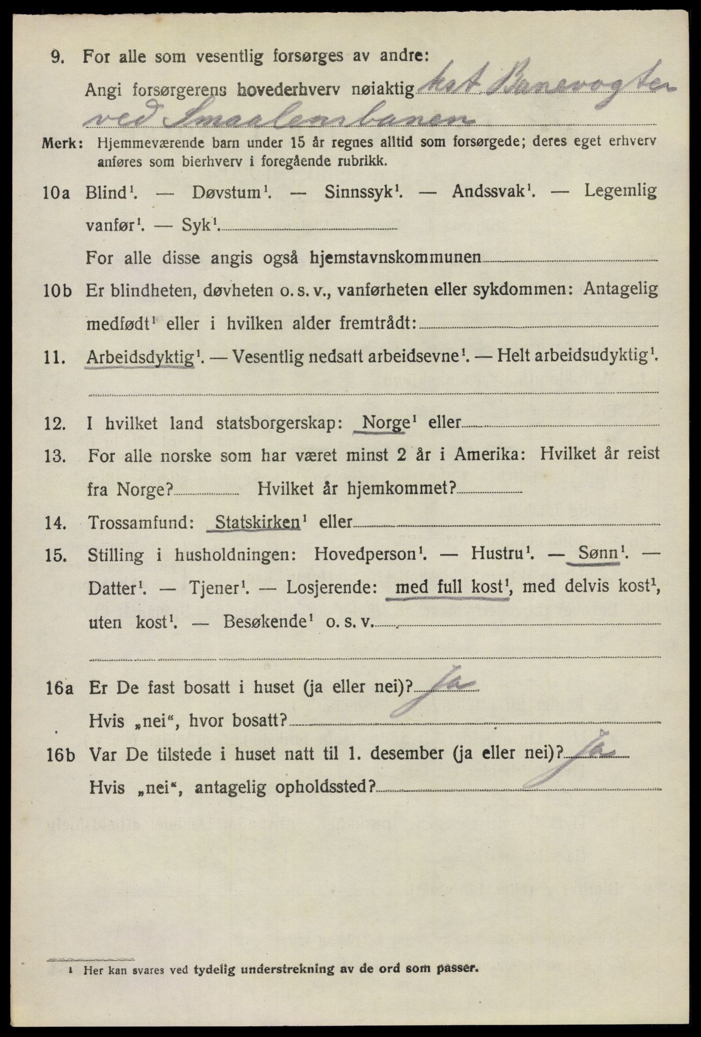 SAO, 1920 census for Glemmen, 1920, p. 23756