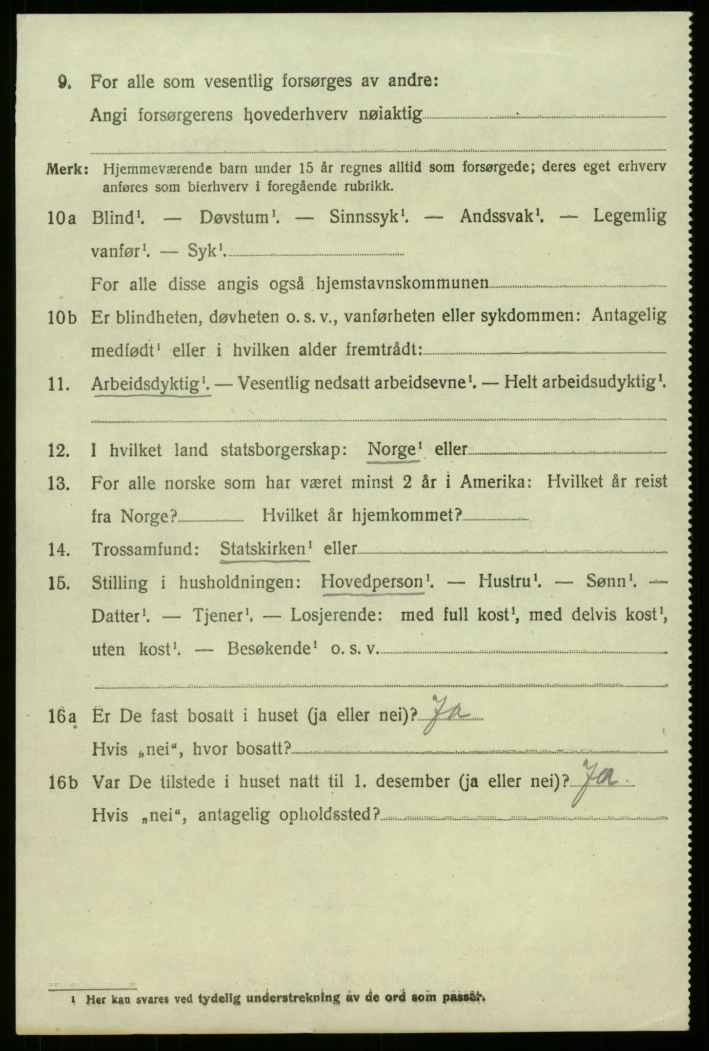 SAB, 1920 census for Eid, 1920, p. 4089