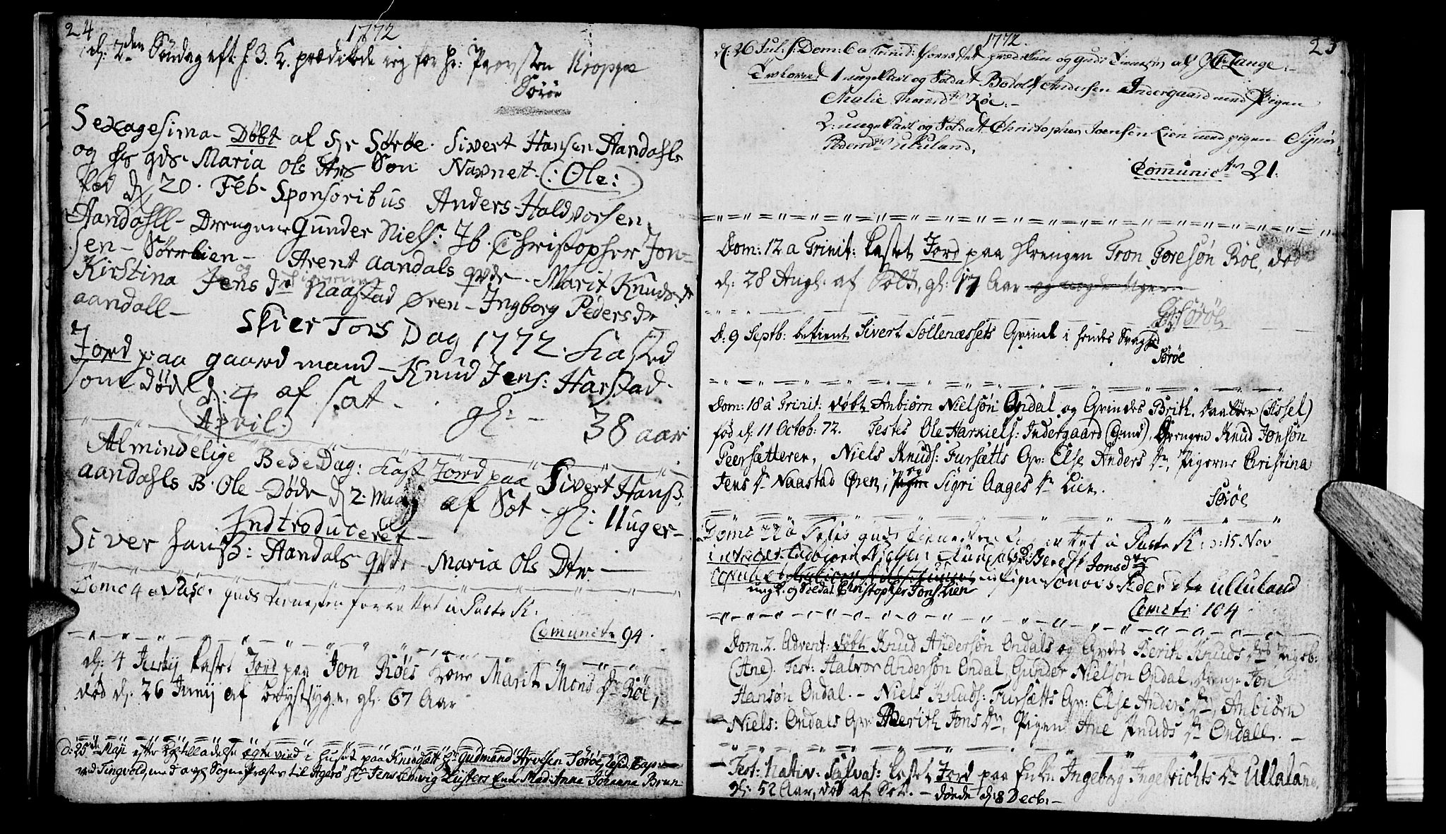 Ministerialprotokoller, klokkerbøker og fødselsregistre - Møre og Romsdal, AV/SAT-A-1454/584/L0962: Parish register (official) no. 584A02, 1765-1812, p. 24-25